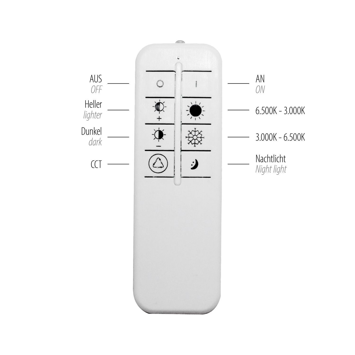 Lampe de plafonnier à LED blanche Variateur Ø40 cm 5100 lm Veilleuse