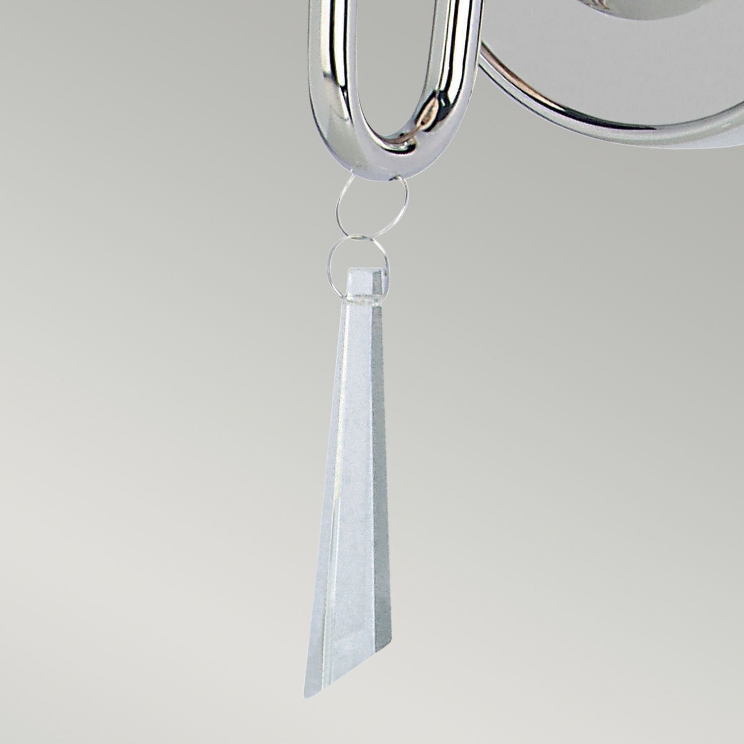 Applique en métal nickelé poli CANDELA 6 Zubehor, Ohrring, Schmuck, Silber