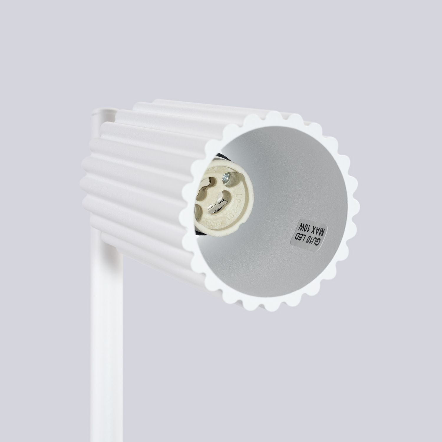 Lampe de bureau Blanc Métal H : 43 cm orientable GU10