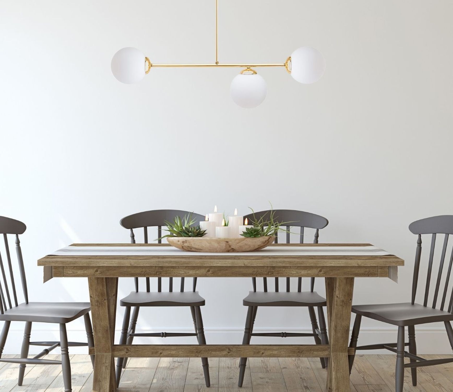 Lampe de plafonnier doré Boules de verre à faible éblouissement E27 métal Esstisch, Mobiliar, Tabelle, Esszimmer, Tischplatte