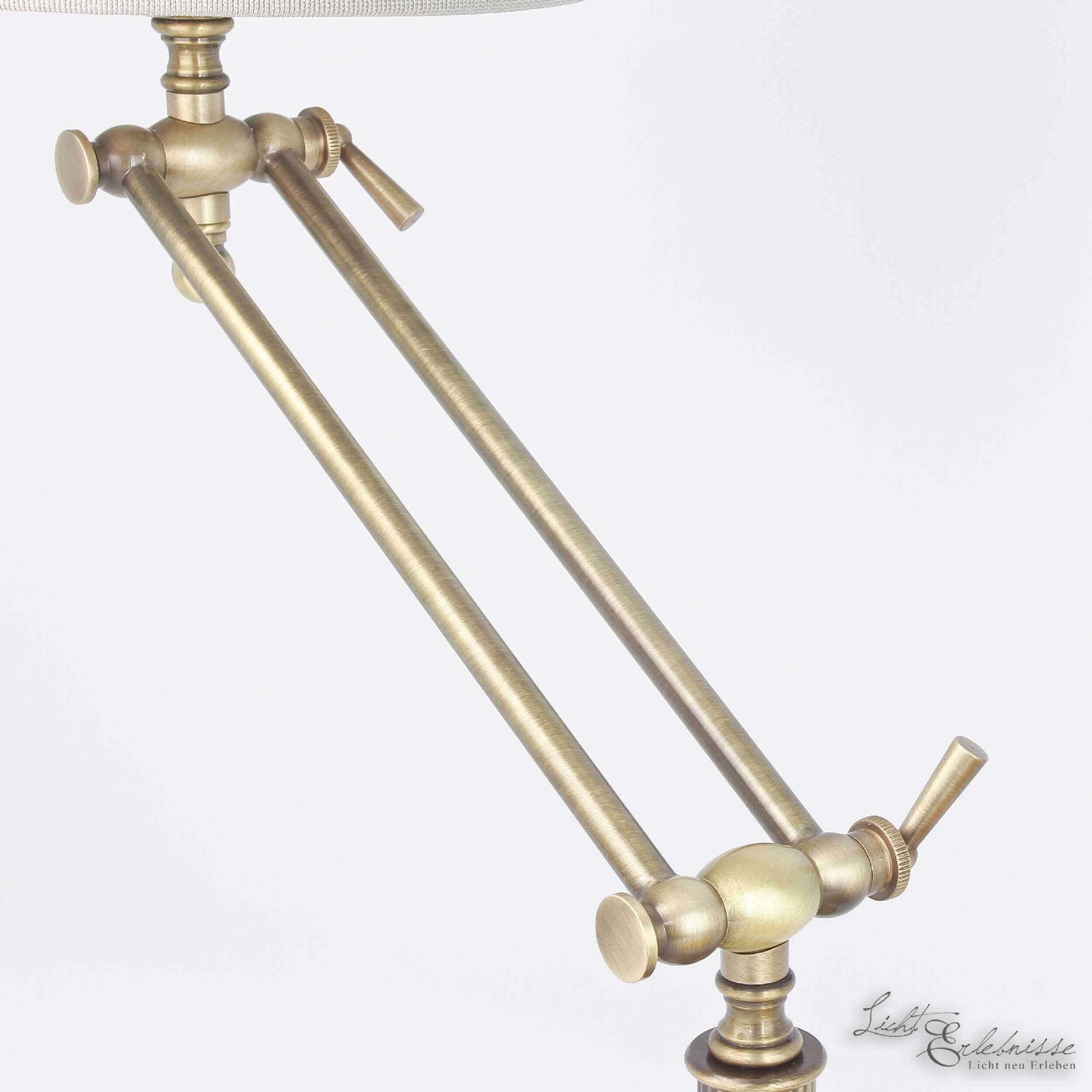 Tischlampe Bronze Hell Stoffschirm Snodo Bronze, Sinken, Waschbeckenhahn, Lampe, Mace Club