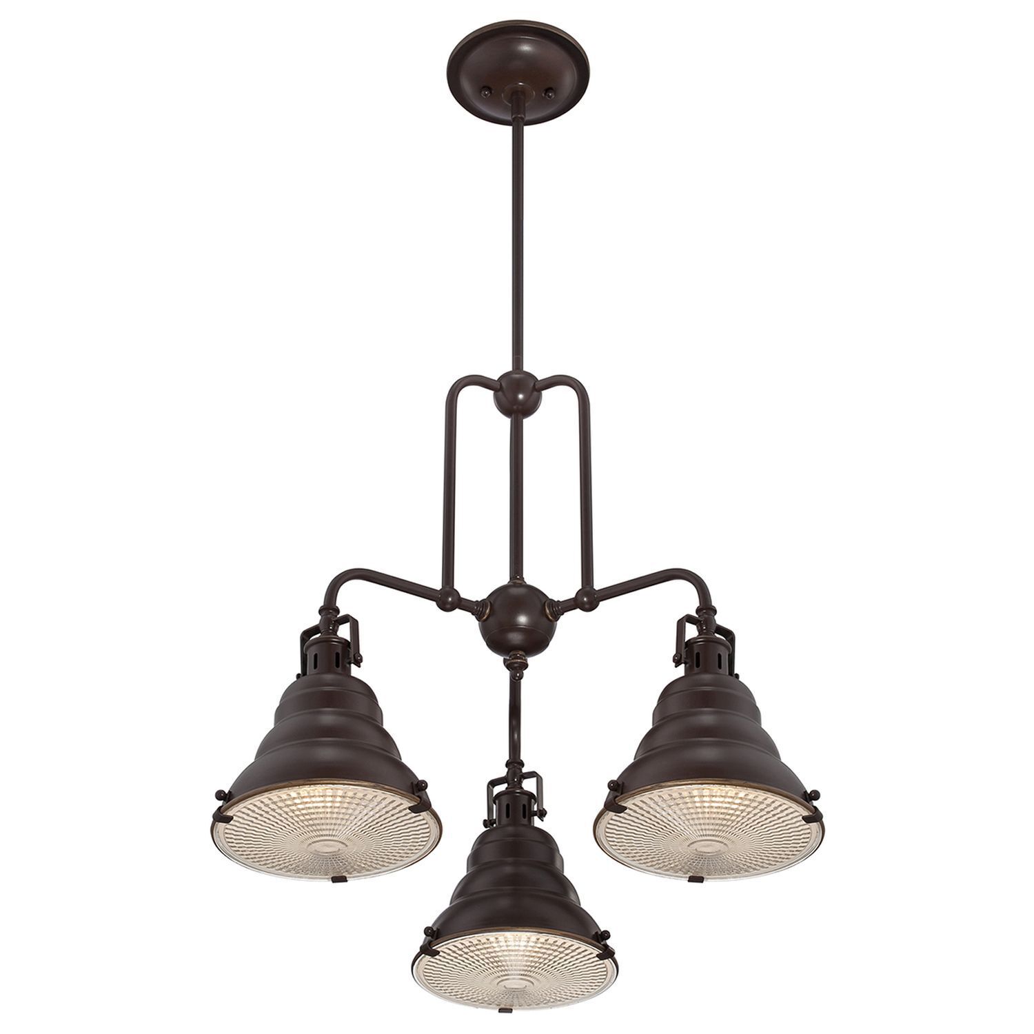 Plafonnier design industriel en bronze antique métal