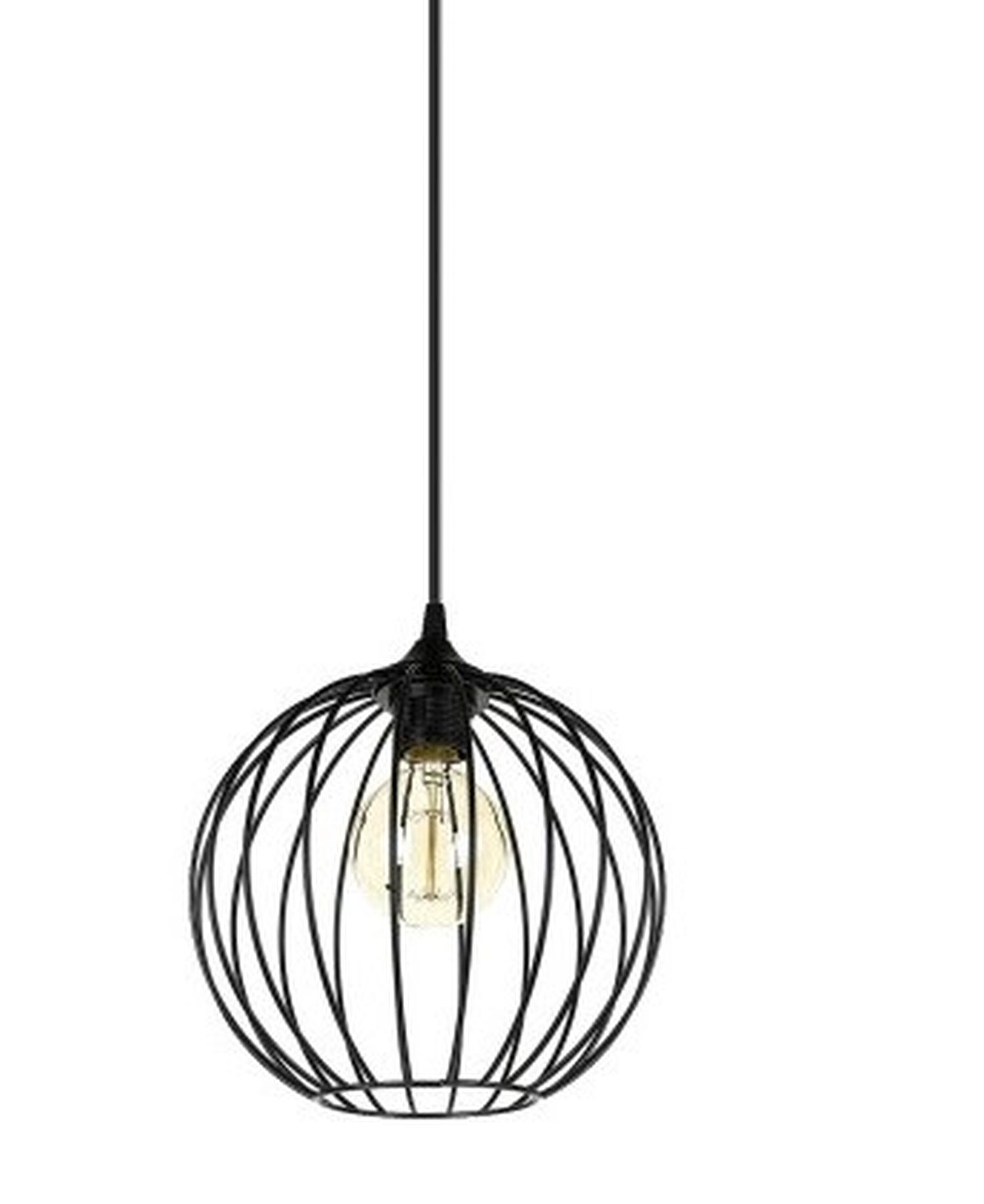 Suspension décorative fil boule métal E27 Ø23 cm