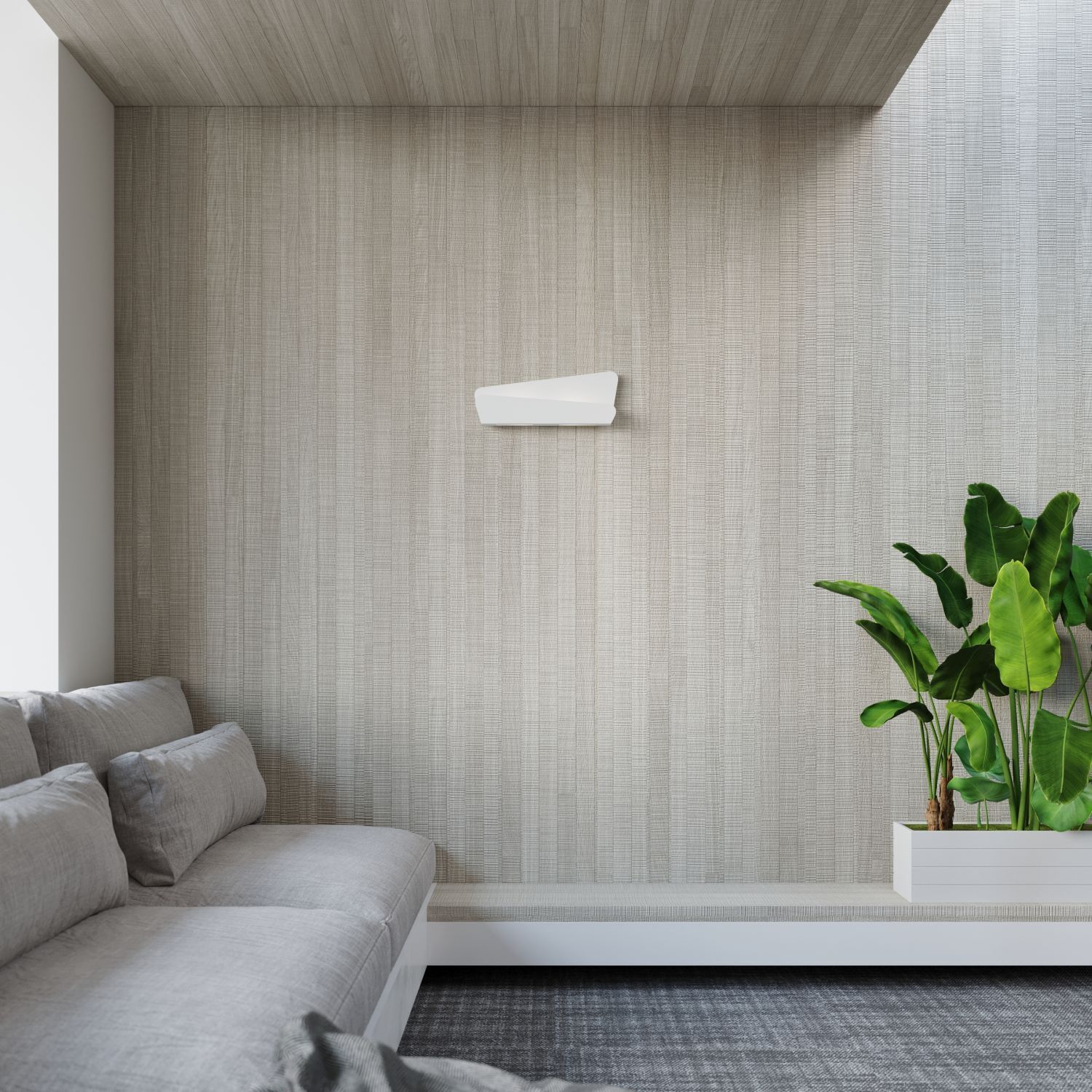 Applique murale Blanc Métal 40 cm Moderne indirect DALIM