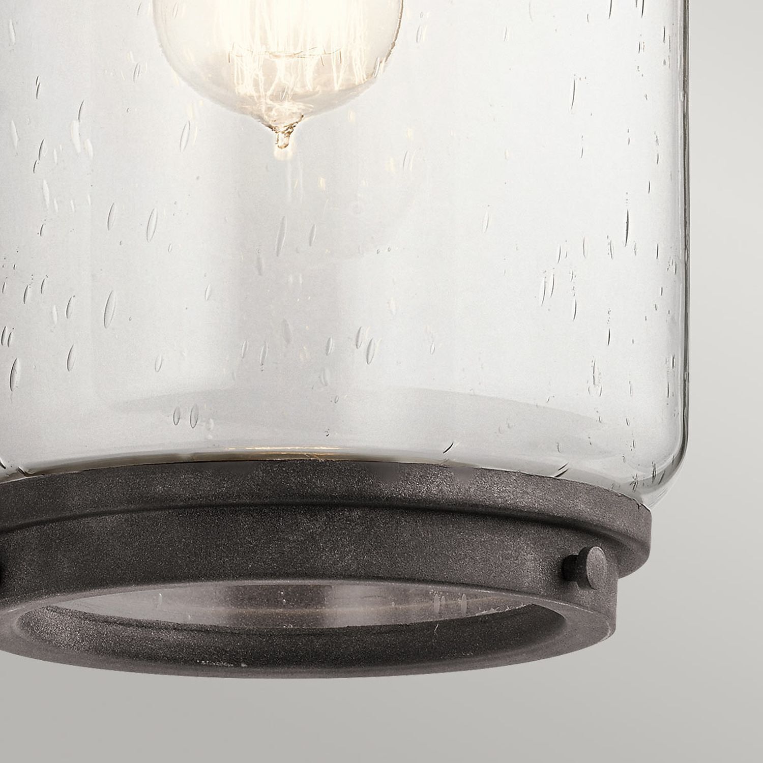 Lampe d'extérieur mur 43,7 cm de haut IP44 E27 Alu Verre Vintage