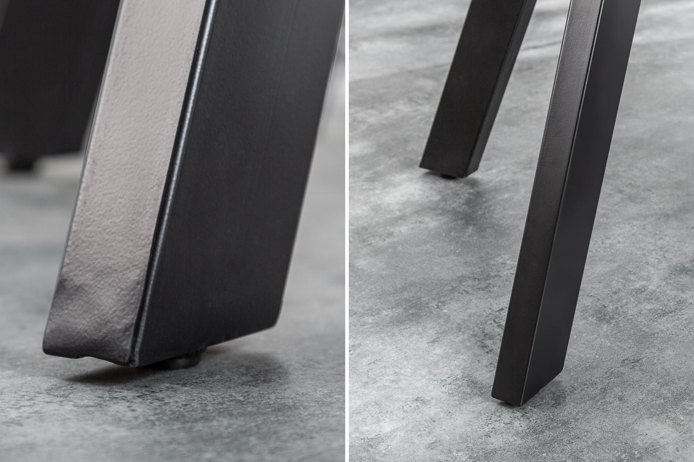 Table de salle à manger ronde Ø 120 cm bois de manguier métal design industriel