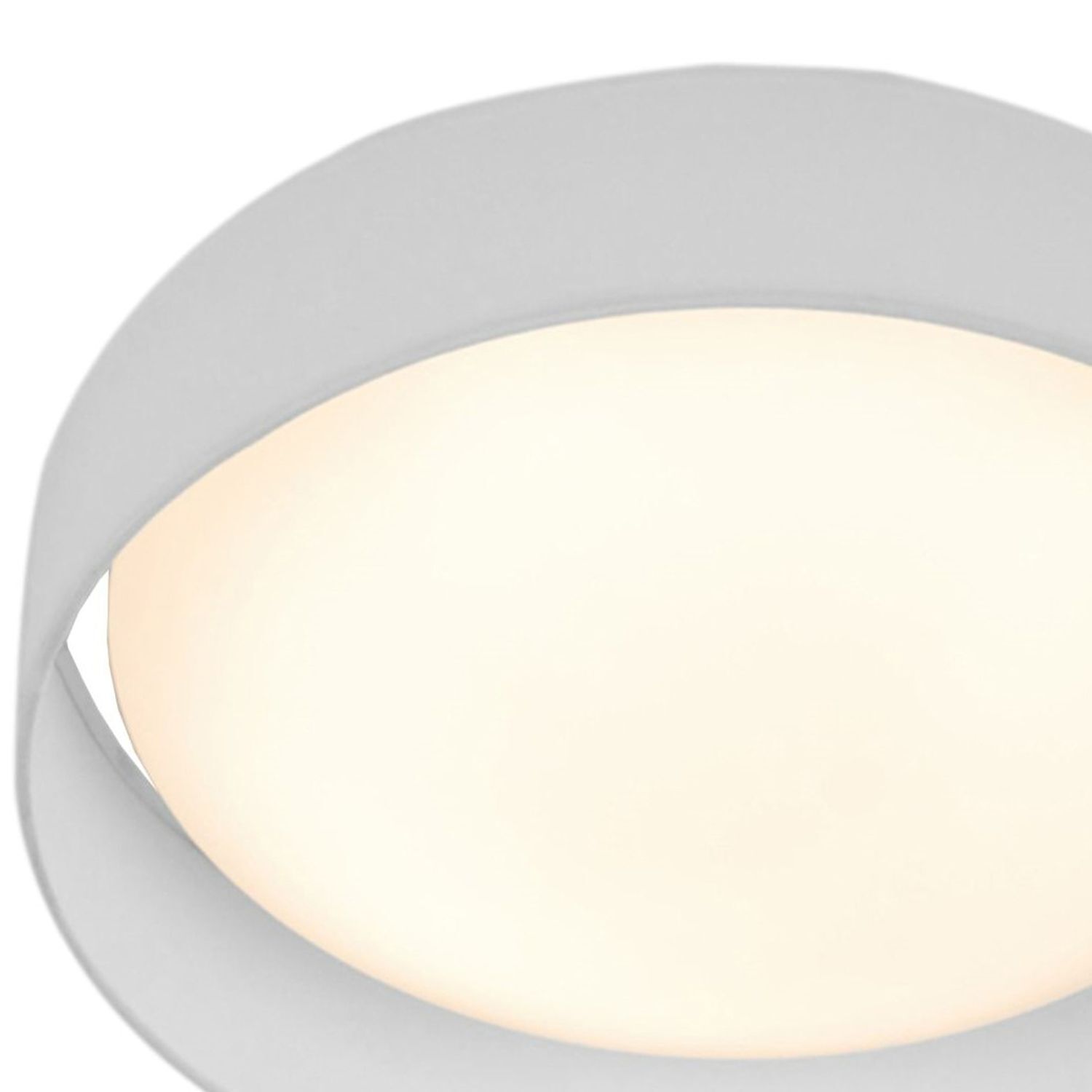 Lampe de plafonnier LED à faible éblouissement Ø50 cm rond 25 W abat-jour en tissu