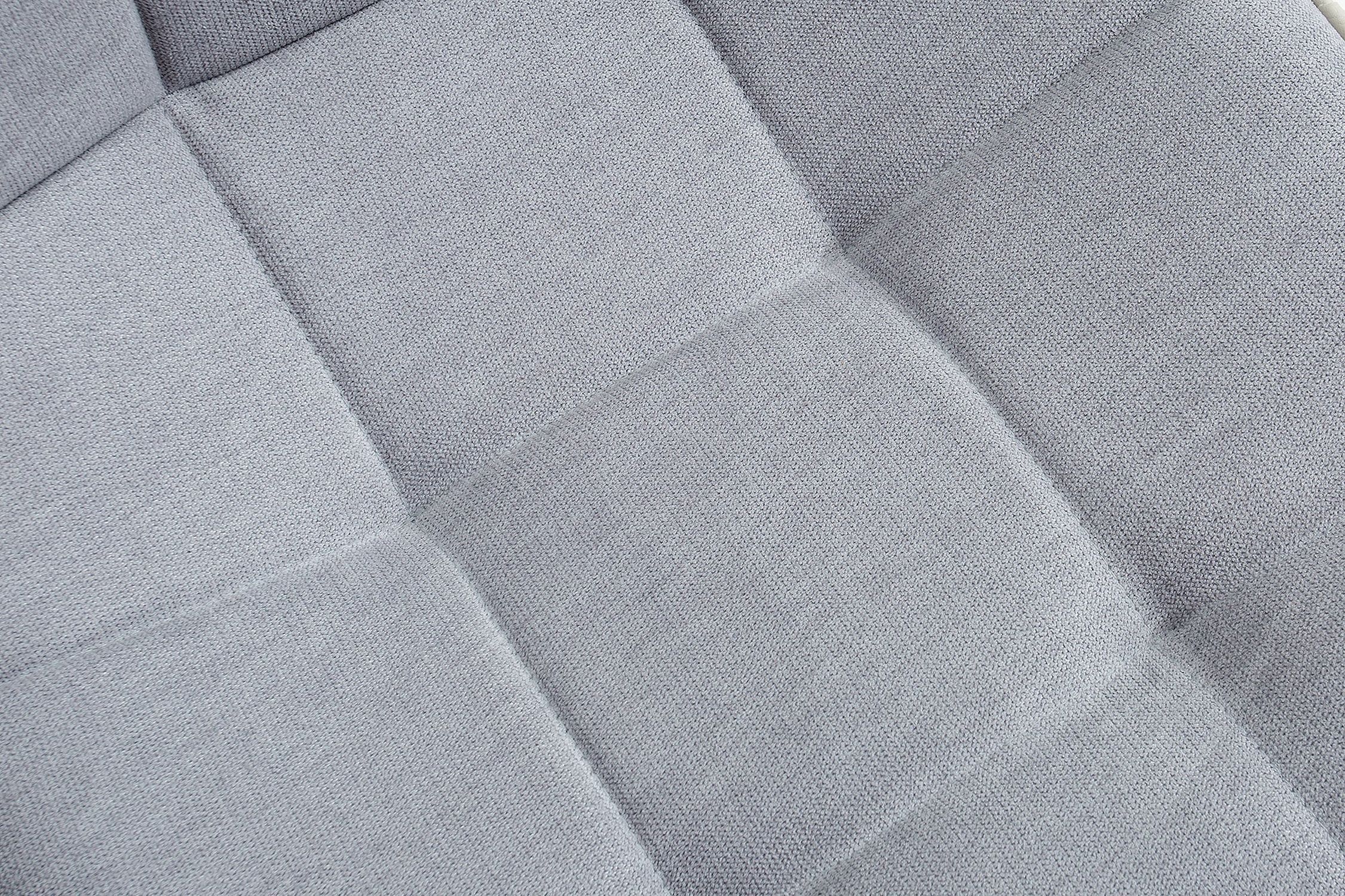Chaise à bascule Tissu Métal gris noir sans accoudoirs Dekoration für Zuhause, Leinen, Textur