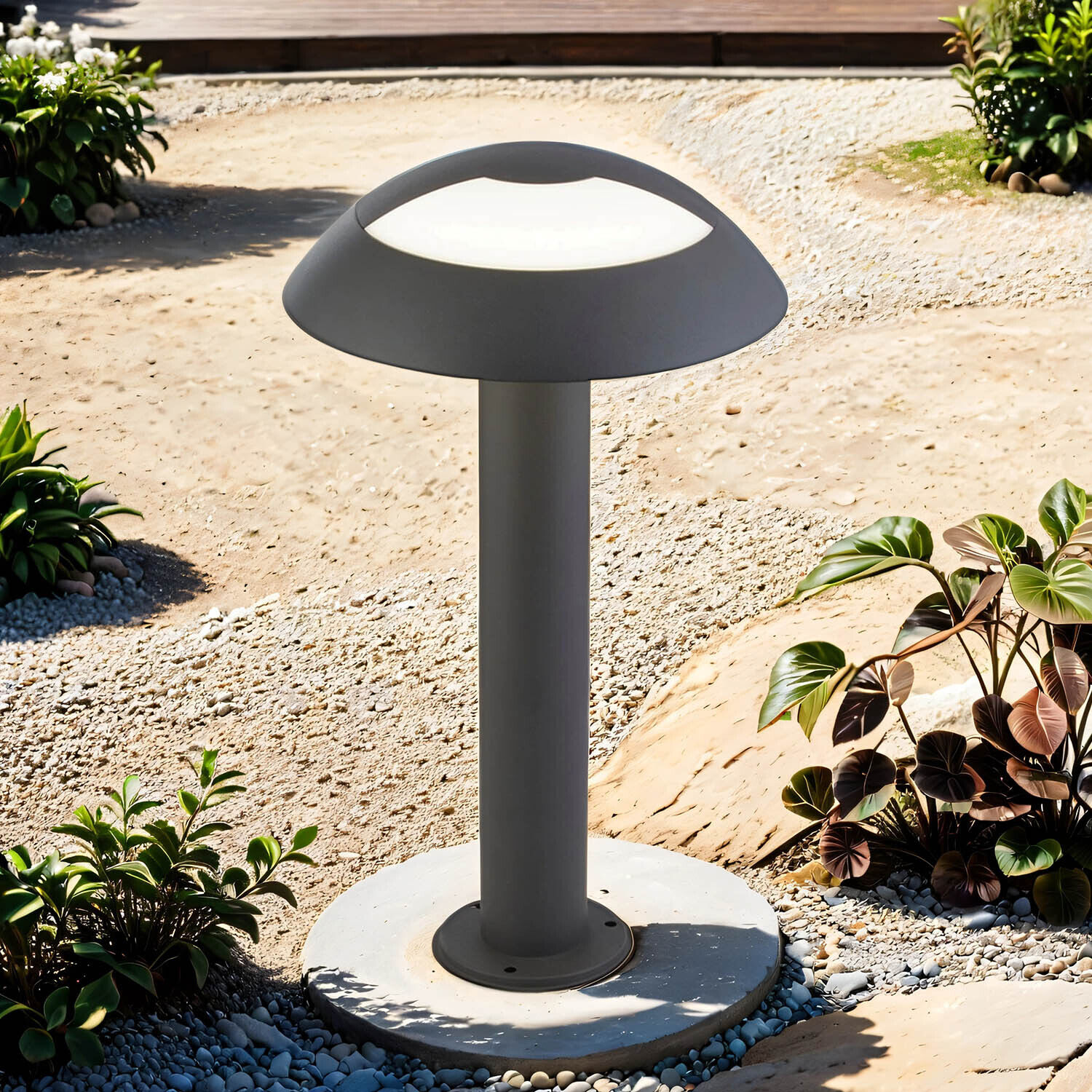 Lampe d'extérieur à LED Jardin 45 cm IP44 Anthracite 4000 K 505 lm