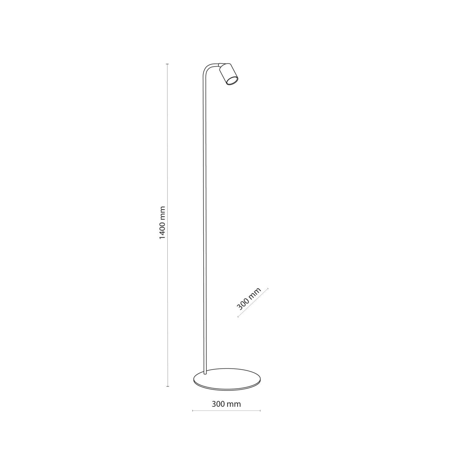 Lampadaire blanc 140 cm petit métal abat-jour ajustable