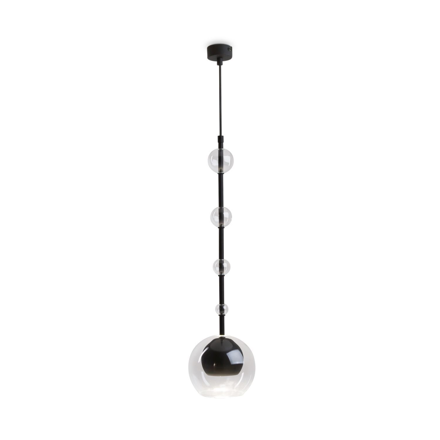 Lampe à suspendre métal verre GU10 D : 16 cm H : max. 362,5 cm