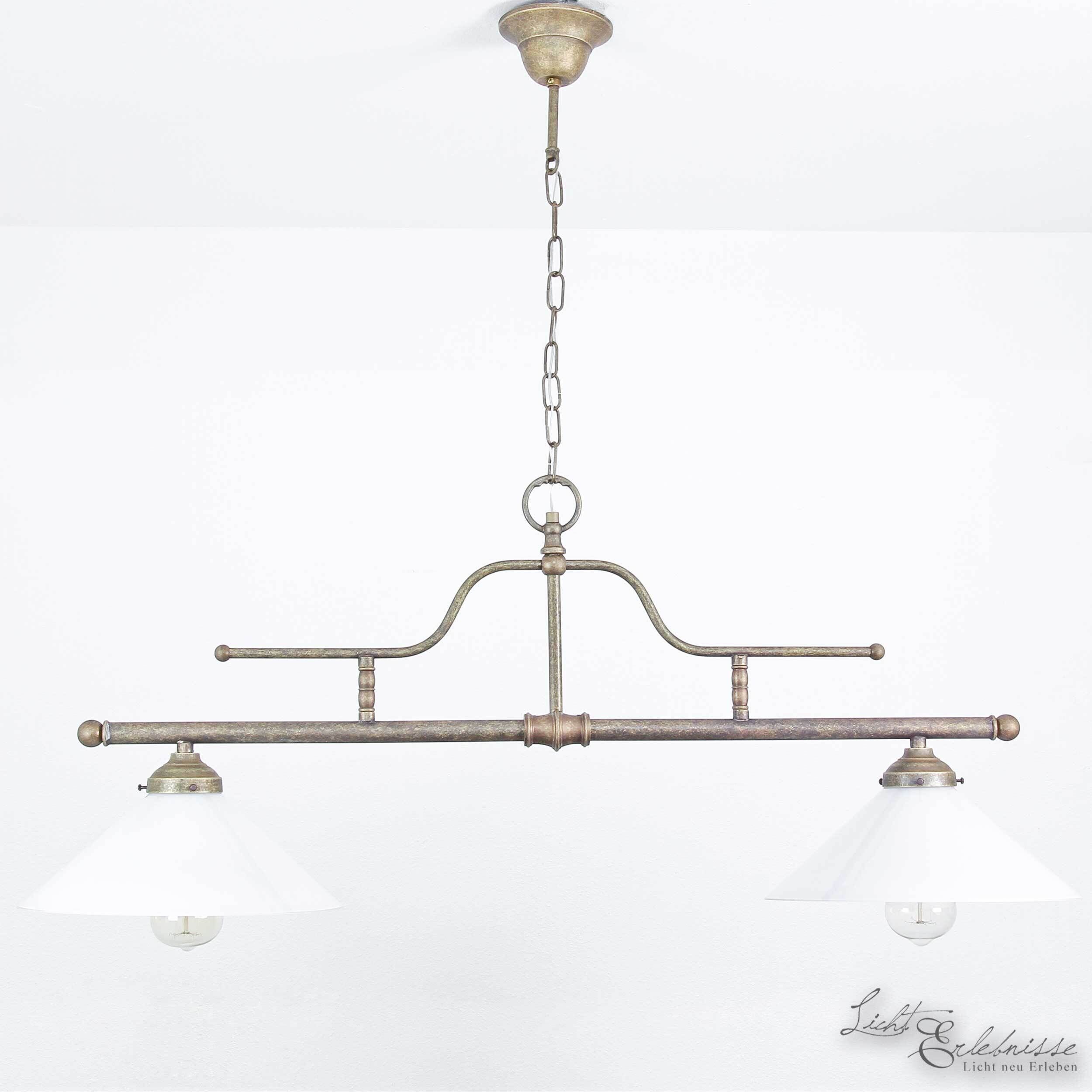 Lampe à suspendre Bronze antique 2flmg Rustique Premium Leuchter, Lampe, Leuchte, Deckenleuchte