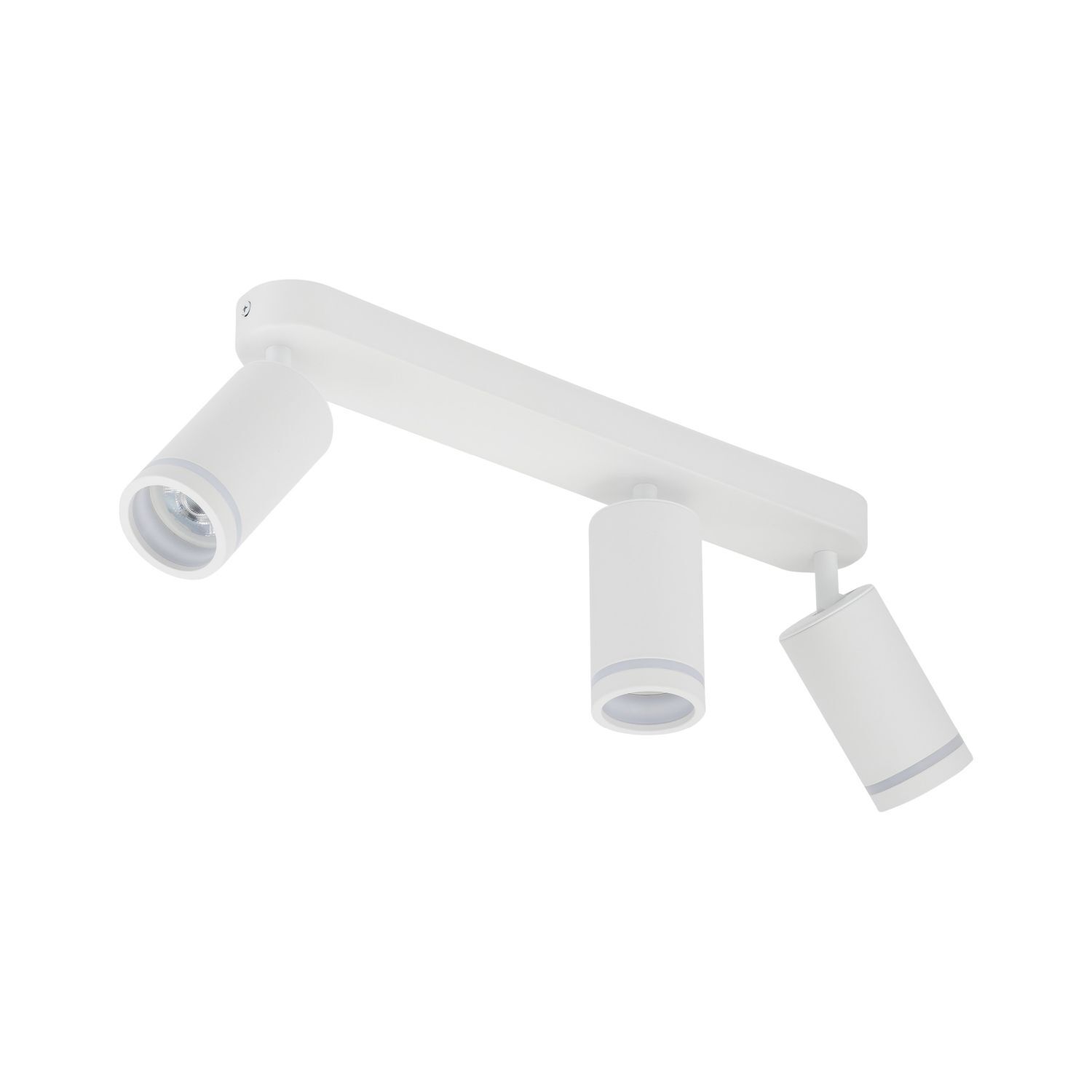 Projecteur de plafond blanc 55 cm de long métal GU10 3-flamme