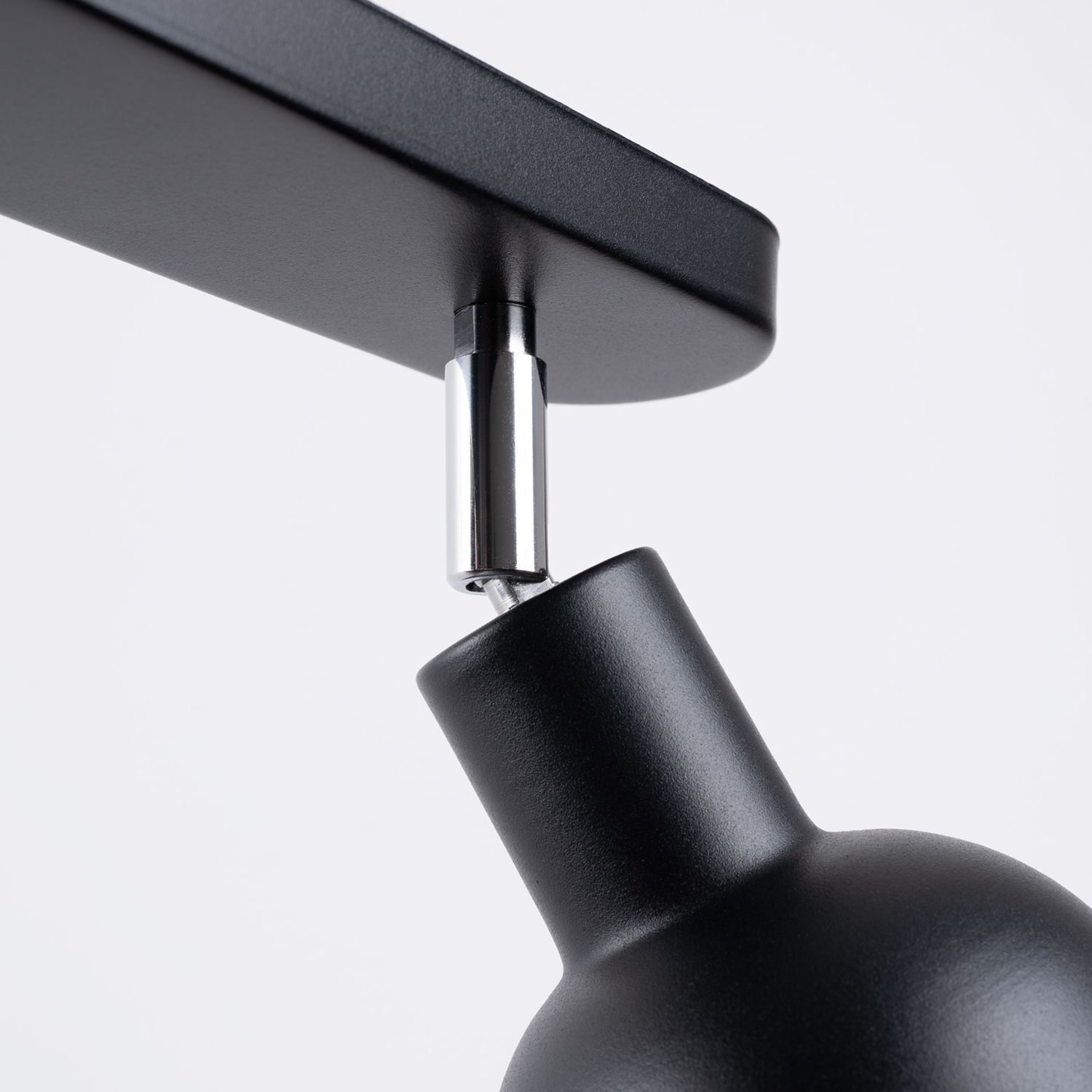 Produktionsmarke, Lampenhalter, Metall, Schwarz, Klemm-Installationen