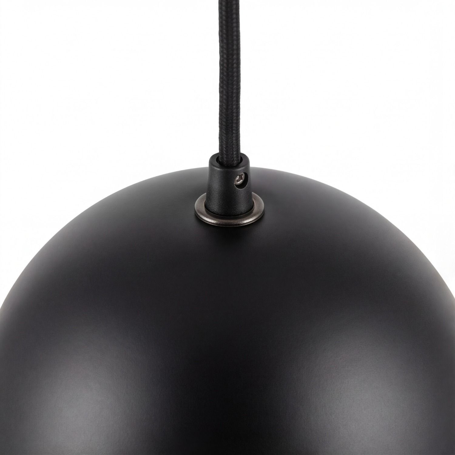 Suspension noir or 3 flammes E27 orientable hängenlampe, schwarze kuppel, kordensependant, metall-fassung, runde schirm