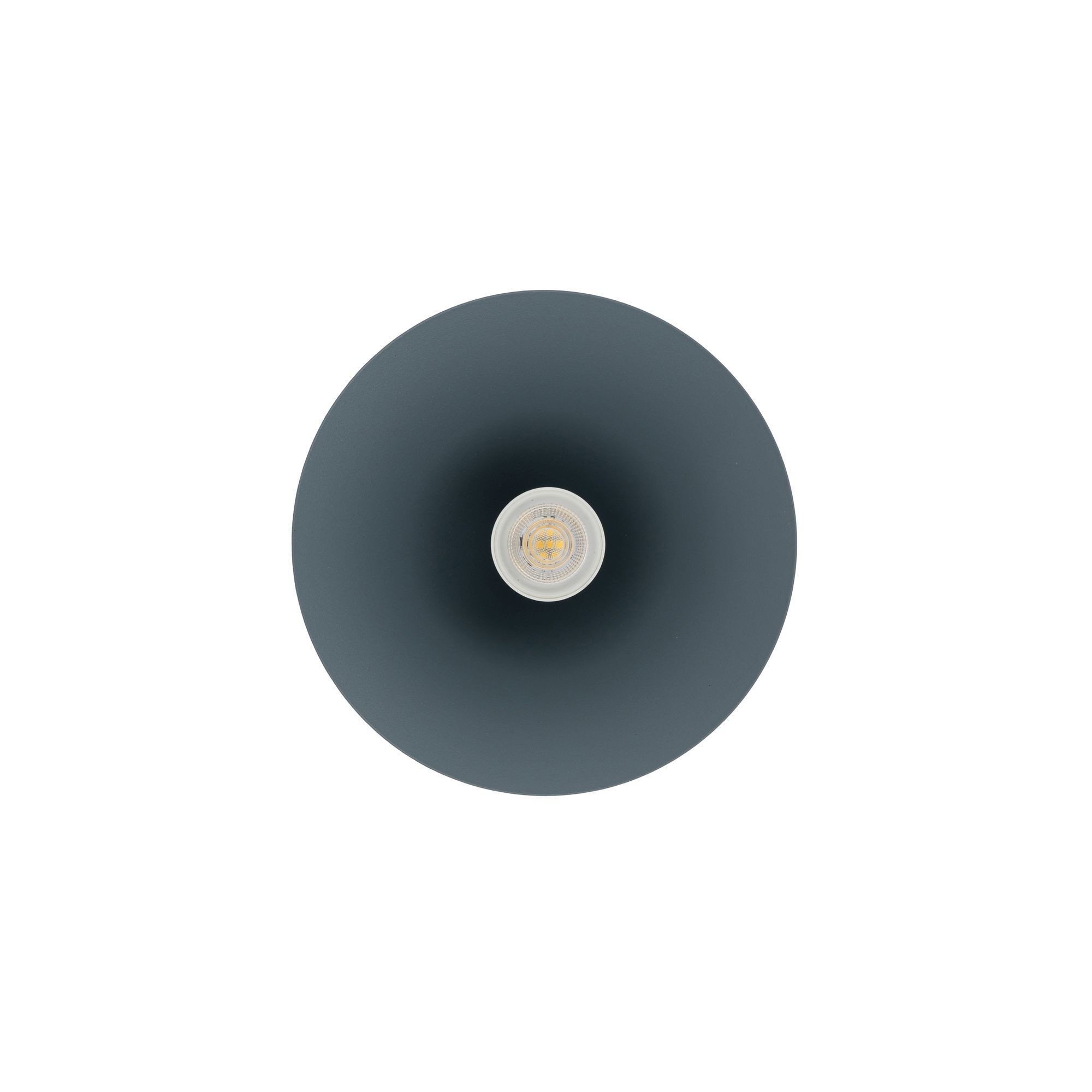 Dekorative Hängelampe Metall GU10 Ø20,5 cm Umbra Blau LED, Lampe, Wandleuchte, Rund, Grau