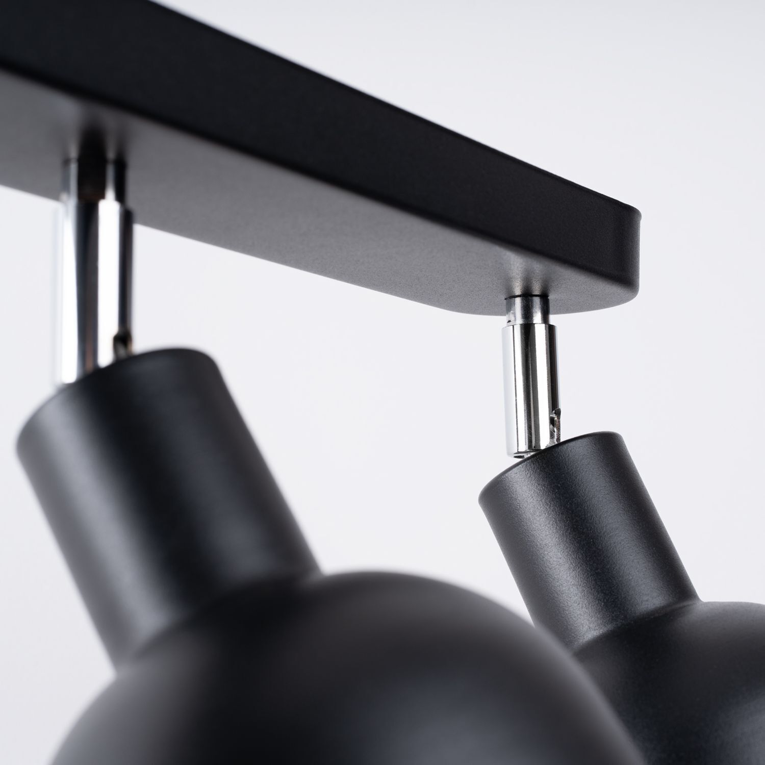 Deckenspot flexibel Schwarz Stahl E27 59 cm 3-flammig deckenleuchte, spots, stahl, schwarz, pendelleuchte