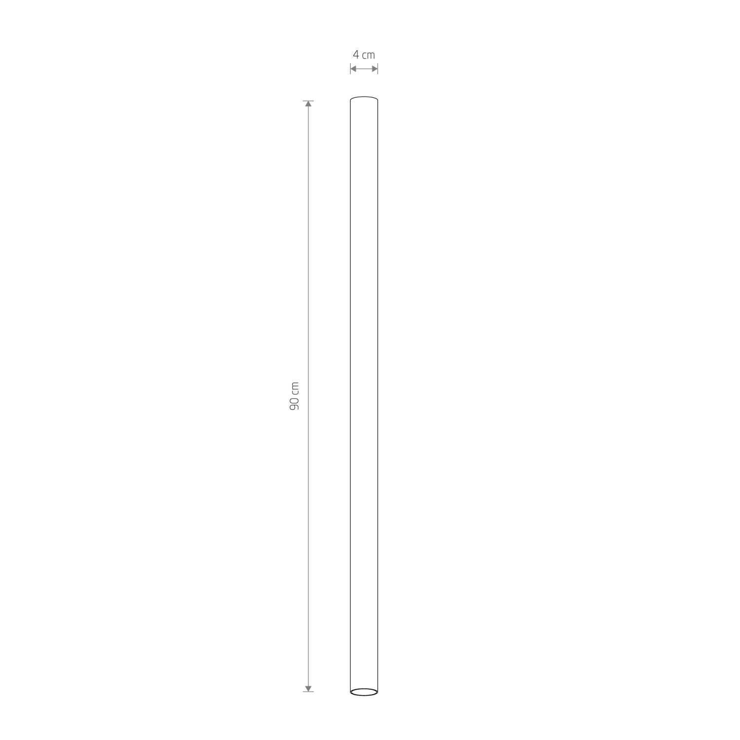 Plafonnier laiton GU10 R35 Ø 4 cm H : 90 cm ponctuel