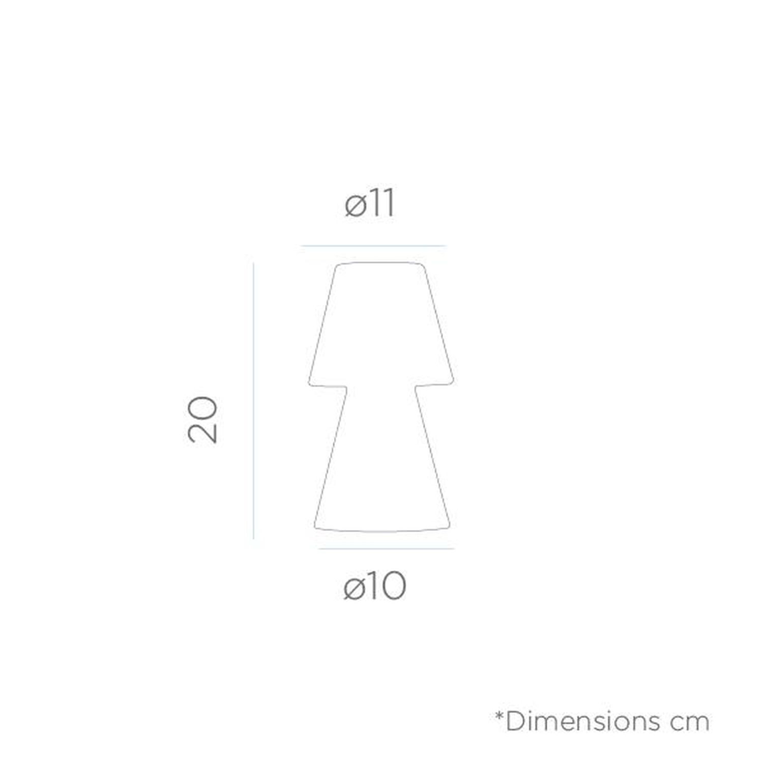 Lampe de table LED extérieure sans fil Variateur de couleur Changement de couleur 20 cm IP43