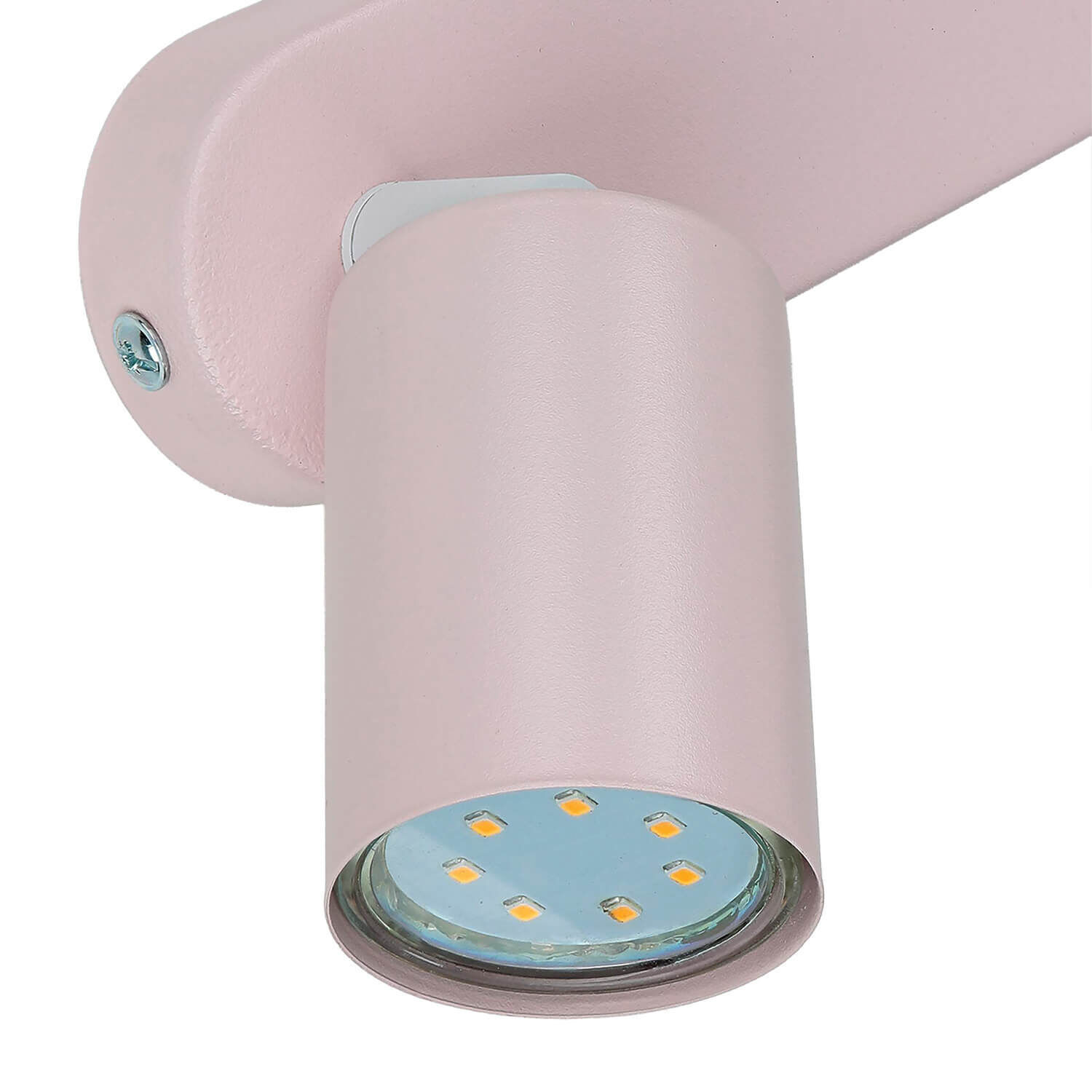 Spot de plafond métal rose GU10 52 cm long chambre d'enfant Beleuchtung