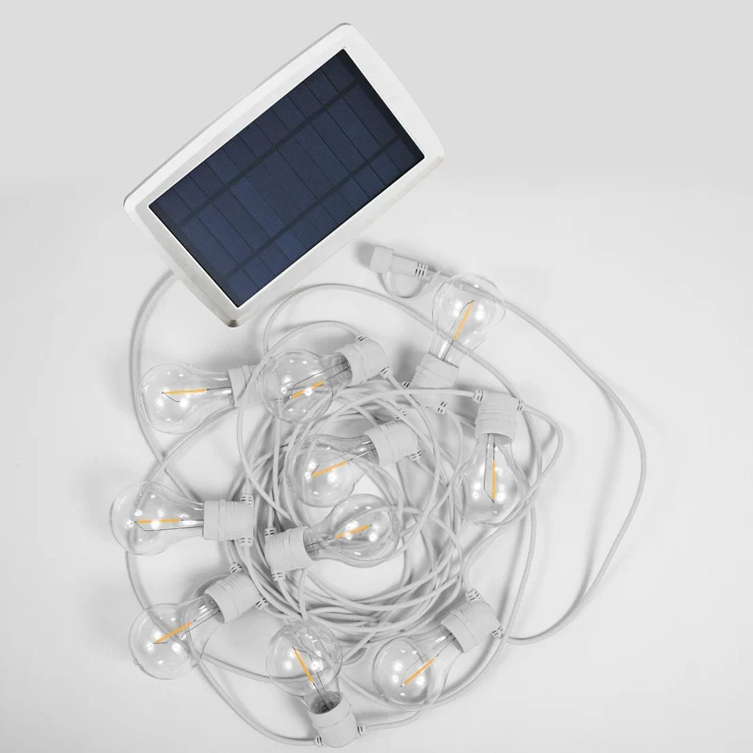 Solar Lichterkette außen LED 2700K warmweiß IP44 5m lang Elektronik, Computer-Ausrüstung, Computerausrüstung, Überwachen, Bildschirm