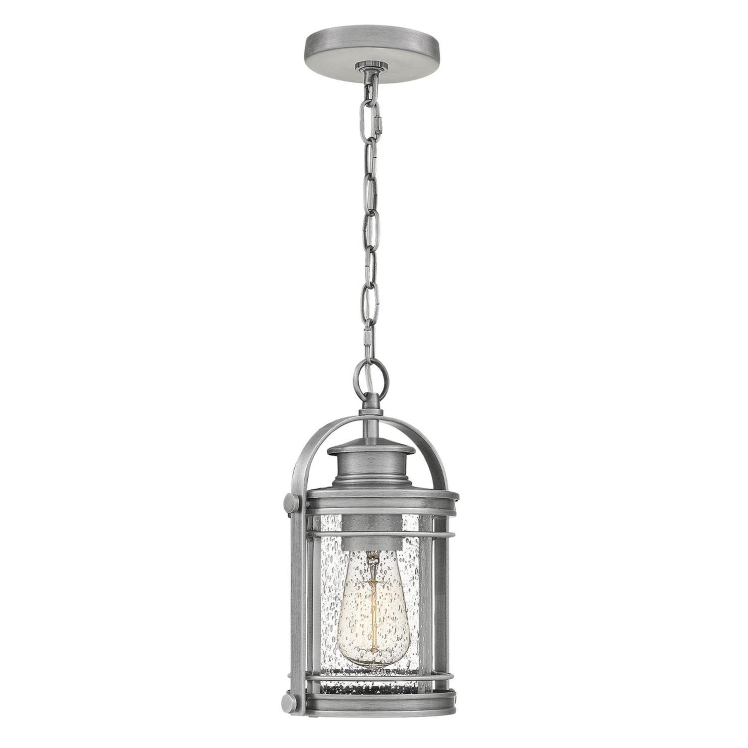 Lampe d'extérieur suspendue verre alu E27 IP44 réglable en hauteur Maritim