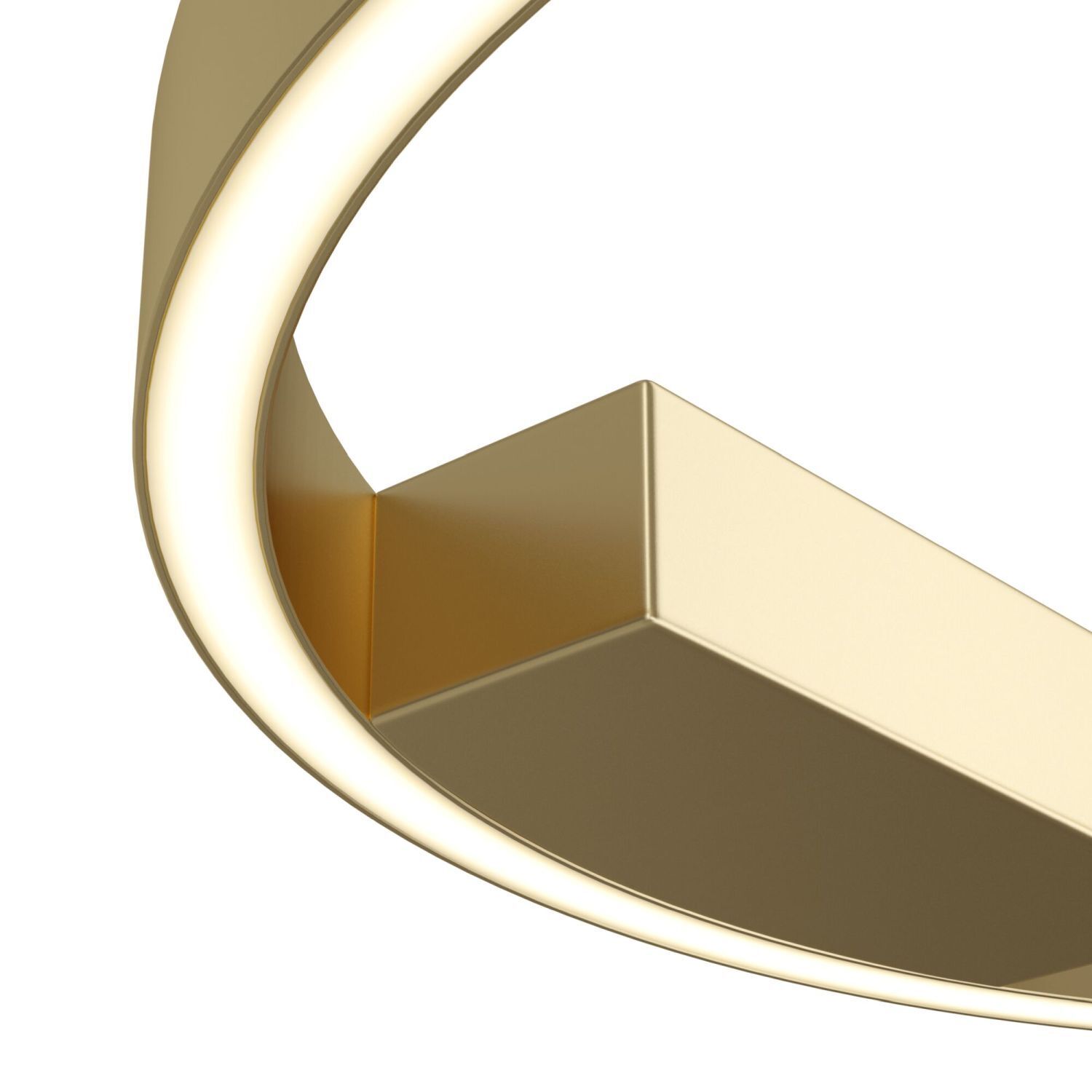 Plafonnier LED aluminium Ø 40 cm en laiton rond TESSA