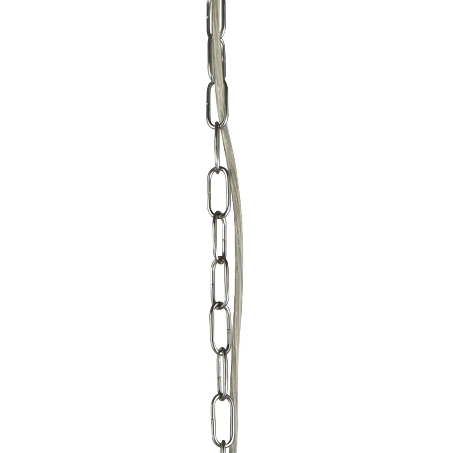 Suspension Art Déco Ø 65 cm rond 8x E14 abat-jour cristal