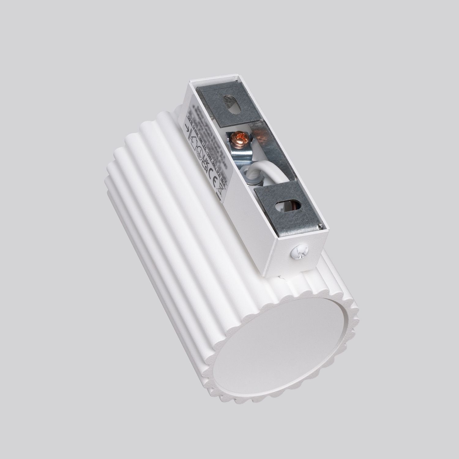 Applique blanche petite H : 10 cm GU10 en aluminium
