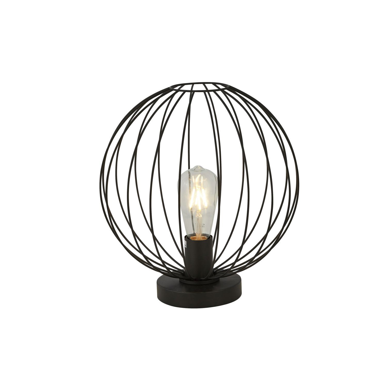 Lampe de table noir E27 32,5 cm Ø 30 cm métal CAMERON