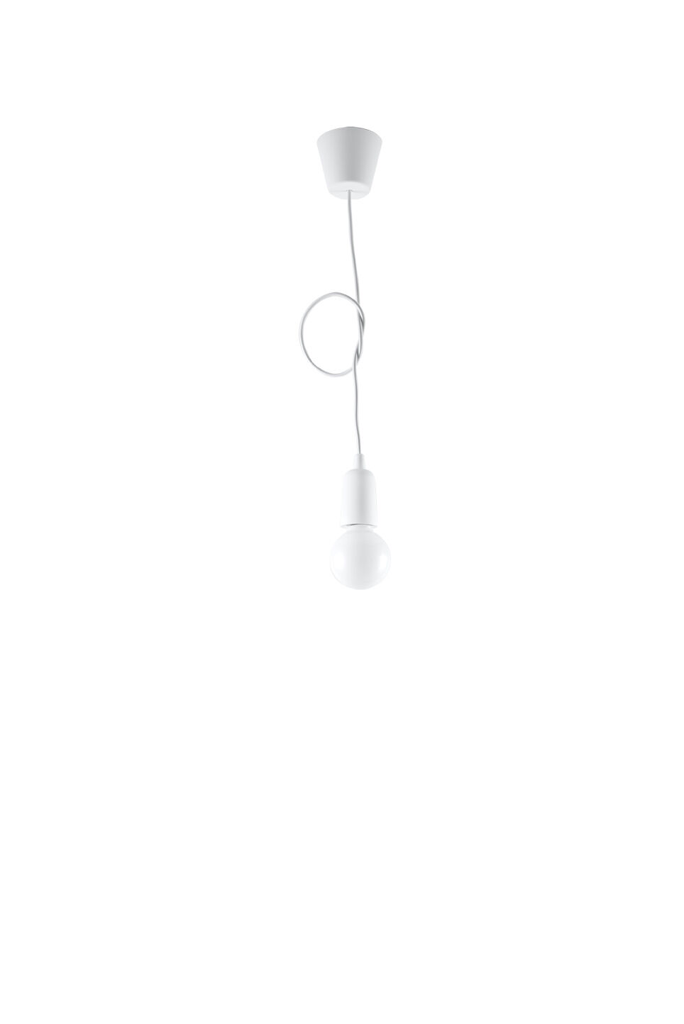 Lampe à suspendre rétro blanc réglable jusqu'à 90cm NESSA Cuisine