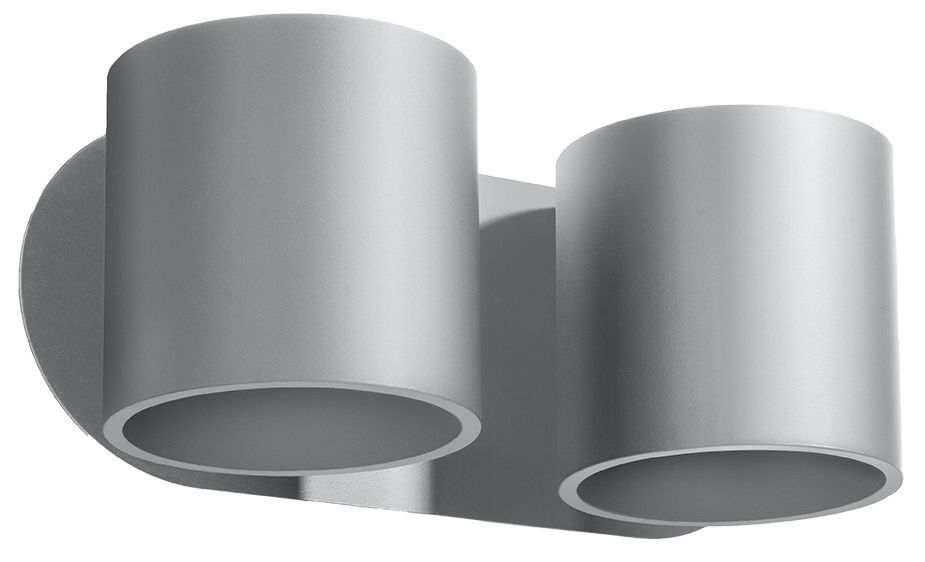 Applique murale grise Aluminium Moderne Up Down 2x G9