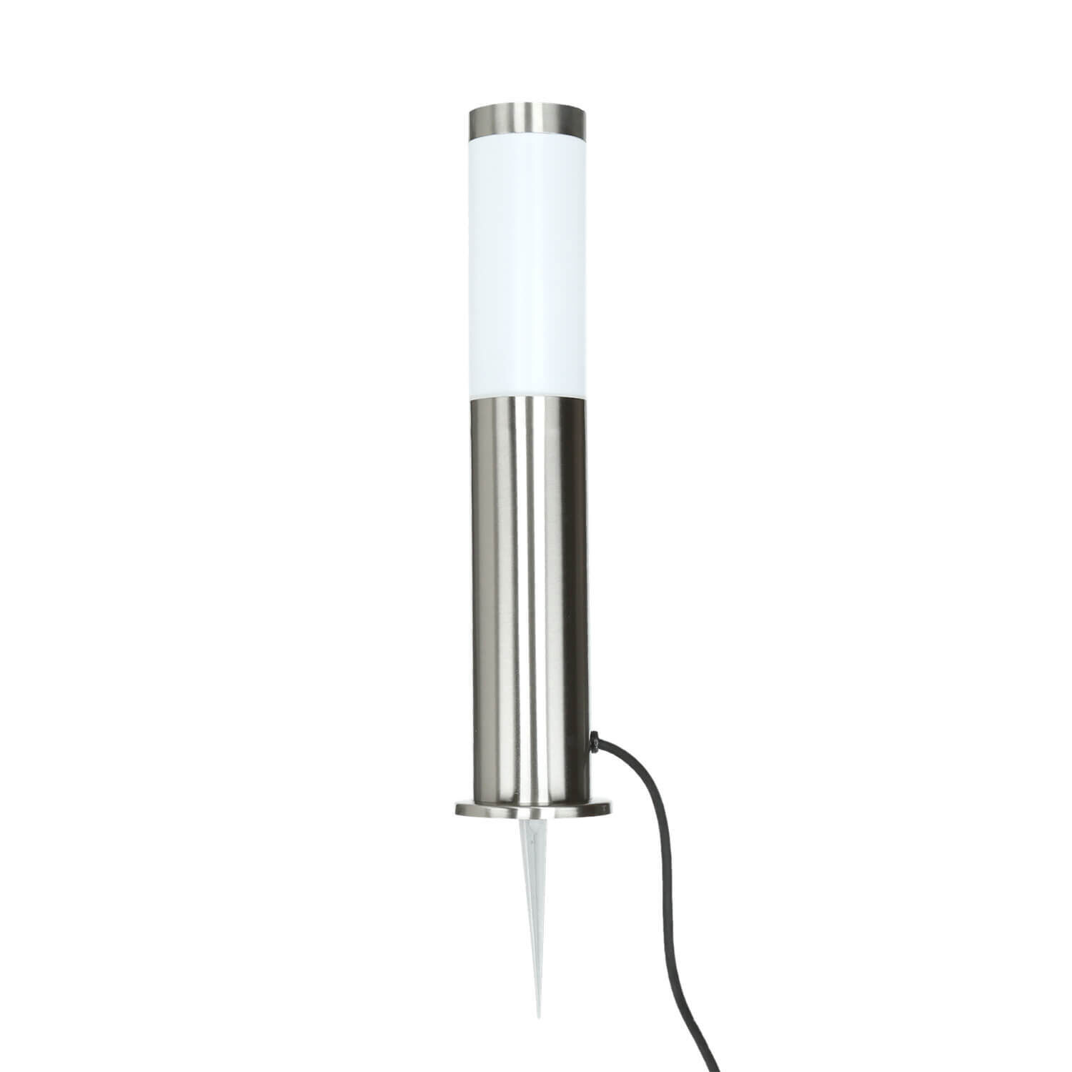 Lampe d'extérieur en acier inoxydable avec câble + fiche Lampe
