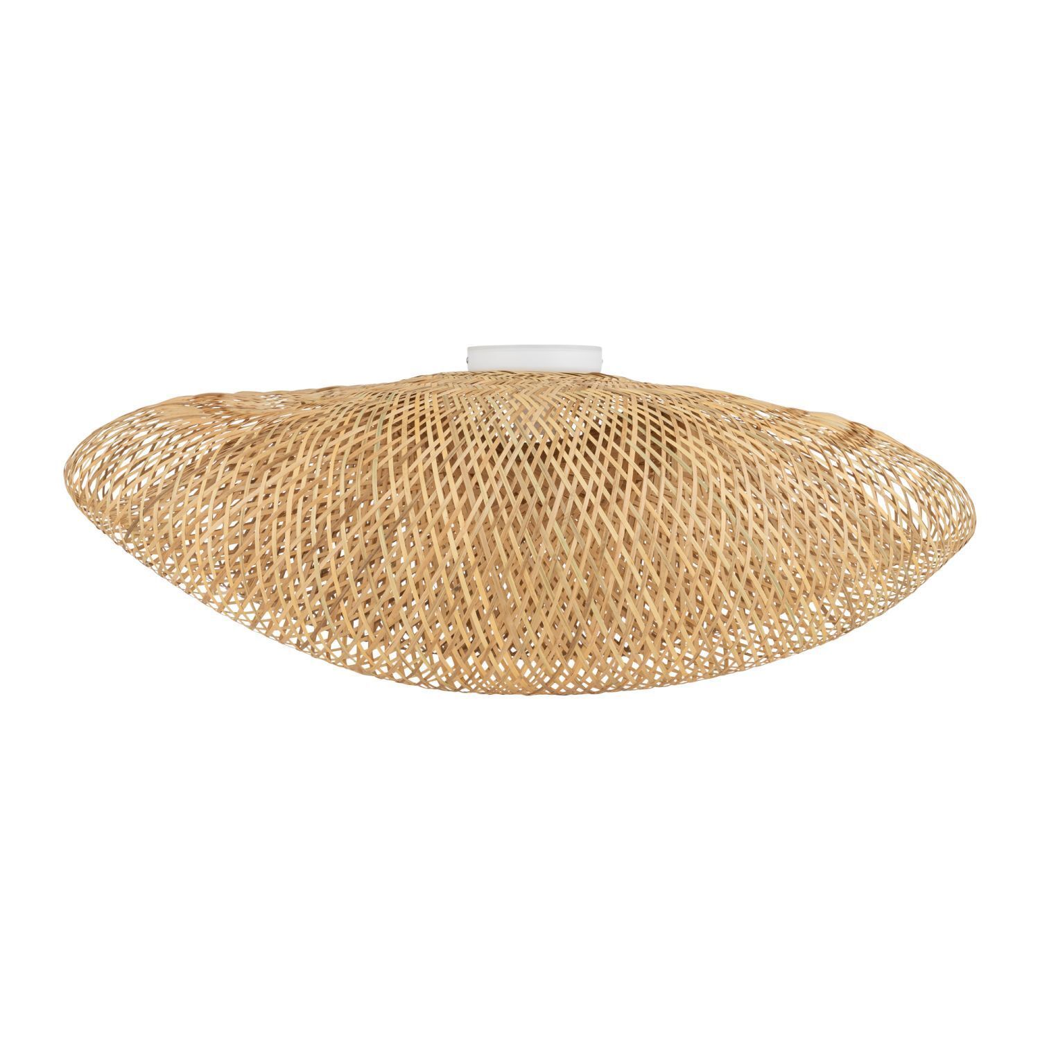 Grand plafonnier Bambou naturel Ø60 cm E27 confortable