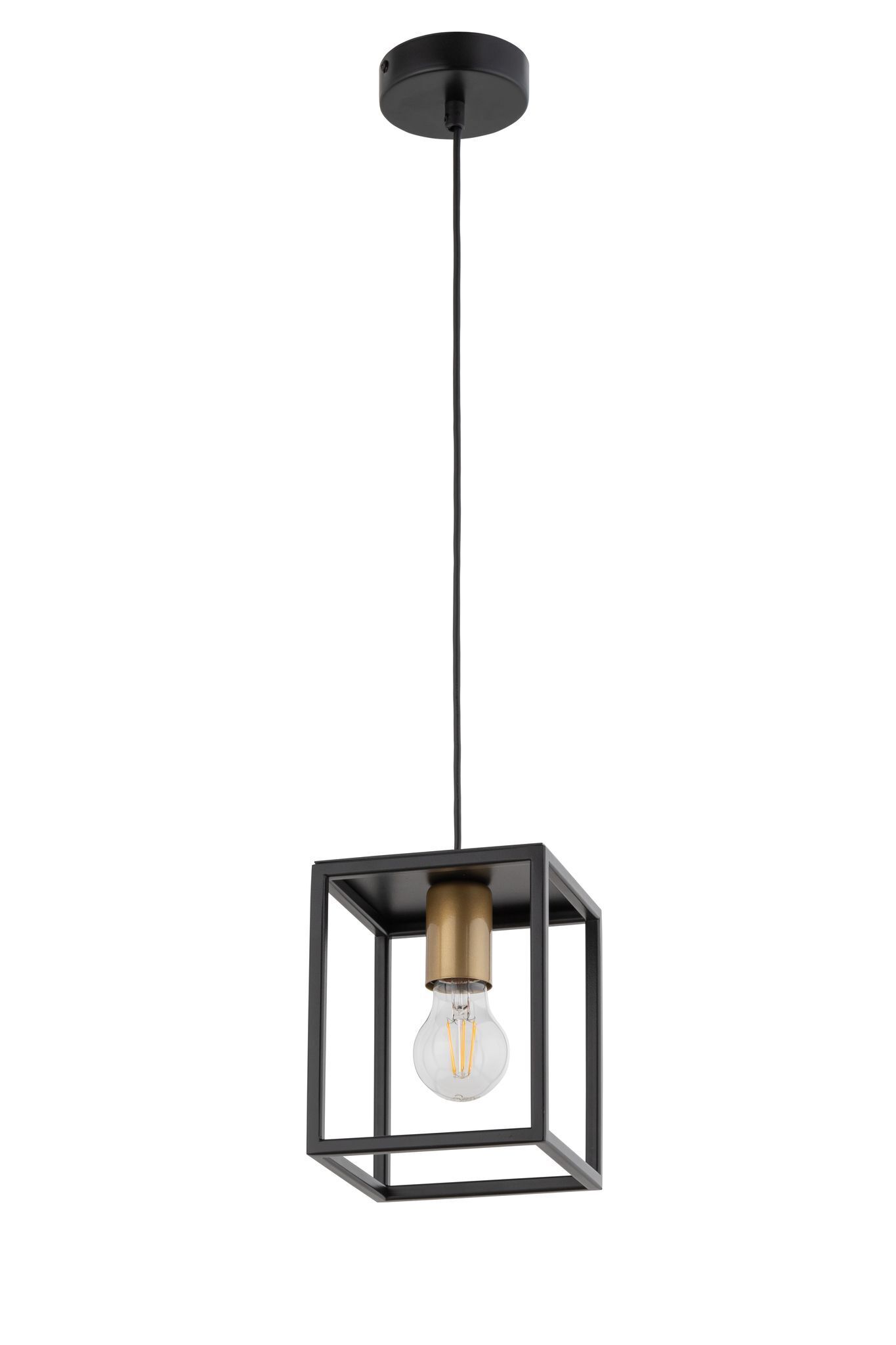 Lampe à suspendre rétro noir or jusqu'à 0,9 m suspendu E27