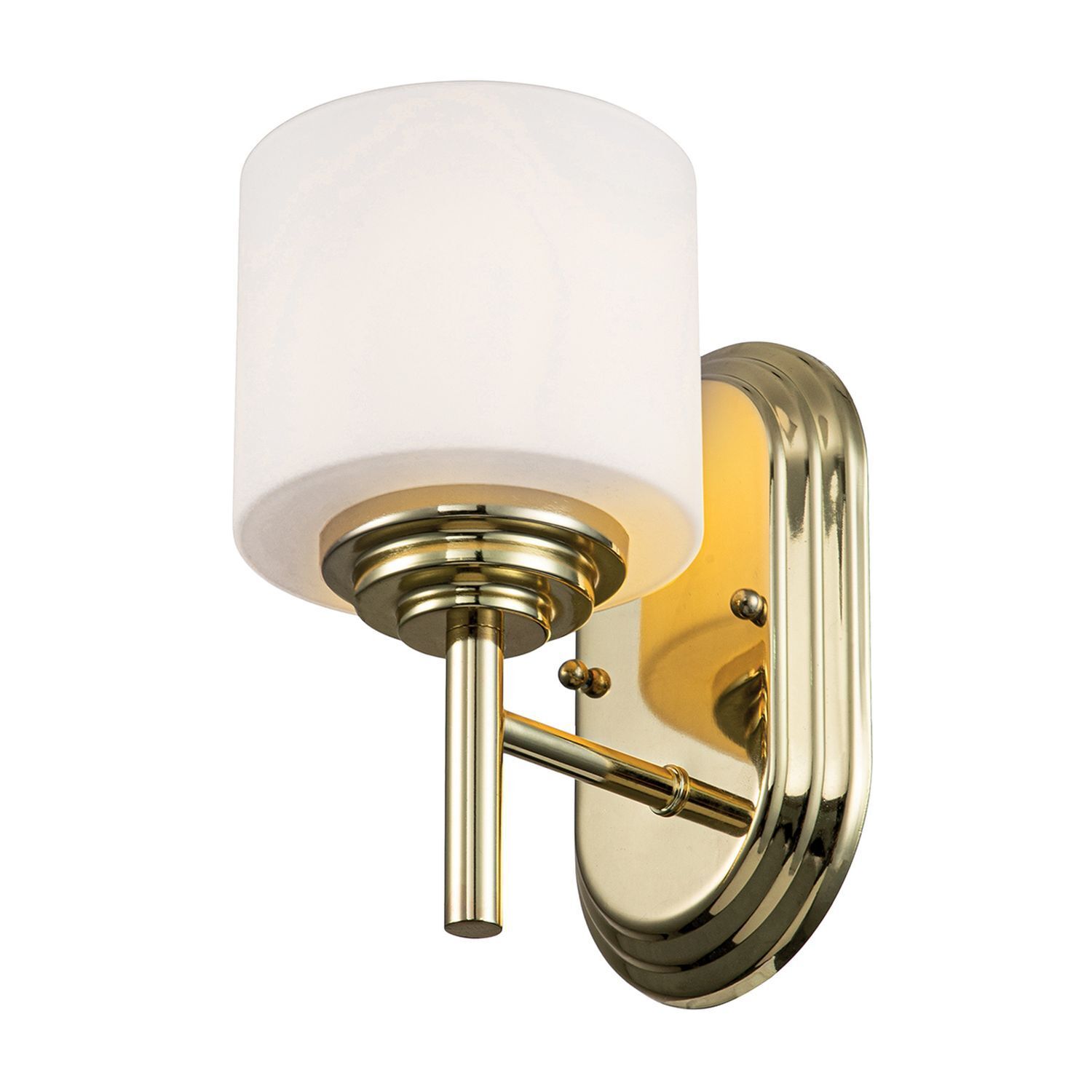 Wandleuchte, Messing, Bronzefarben, Glaslampe, Wandlampe