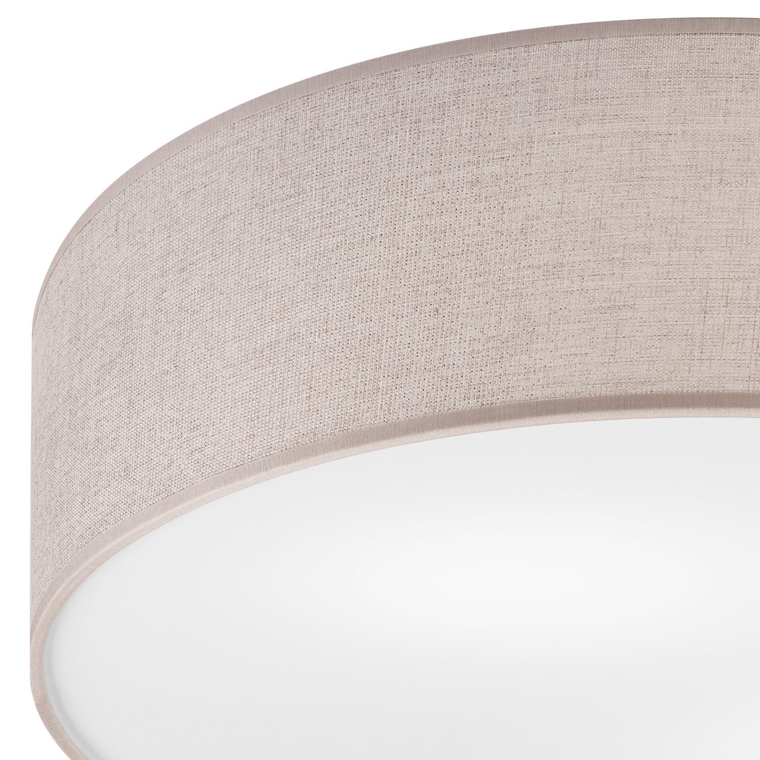 Plafonnier rond Ø 45 cm pour 2x E27 Tissu anti-éblouissant Moderne