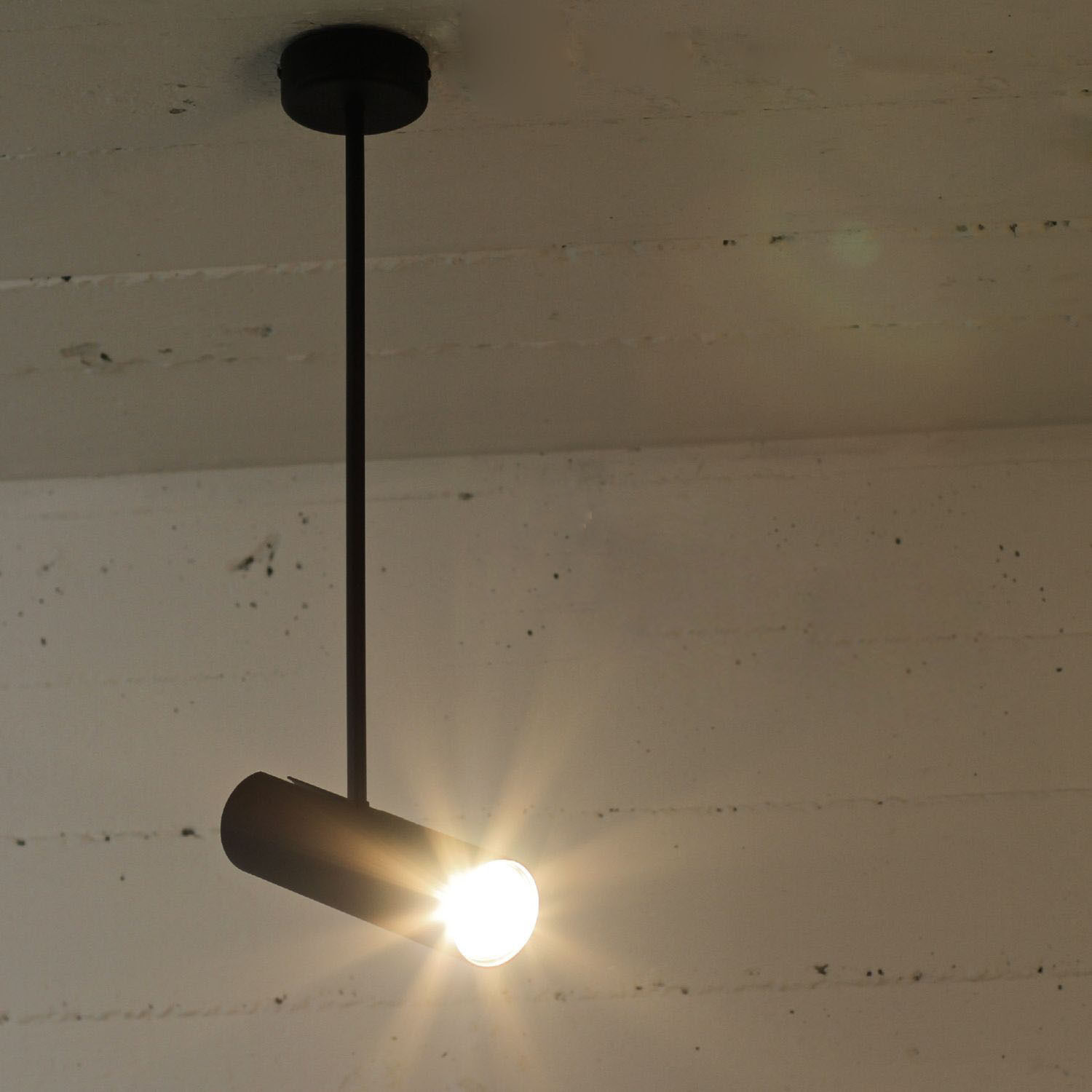 Plafonnier orientable Moderne en noir