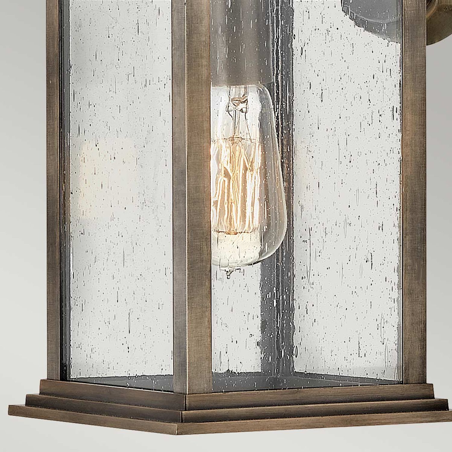 Applique murale extérieure aluminium verre E27 IP44 hauteur 42,6 cm Vintage