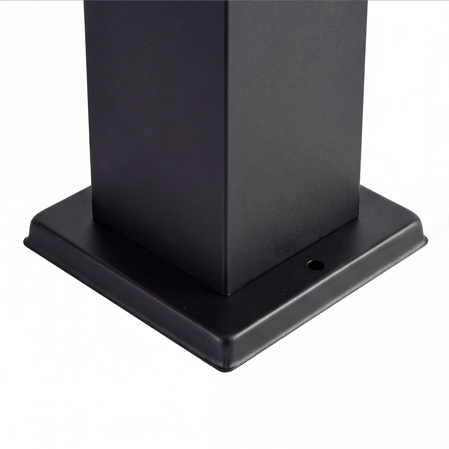 bodenplatte, schwarz, metall, quadratisch, basis