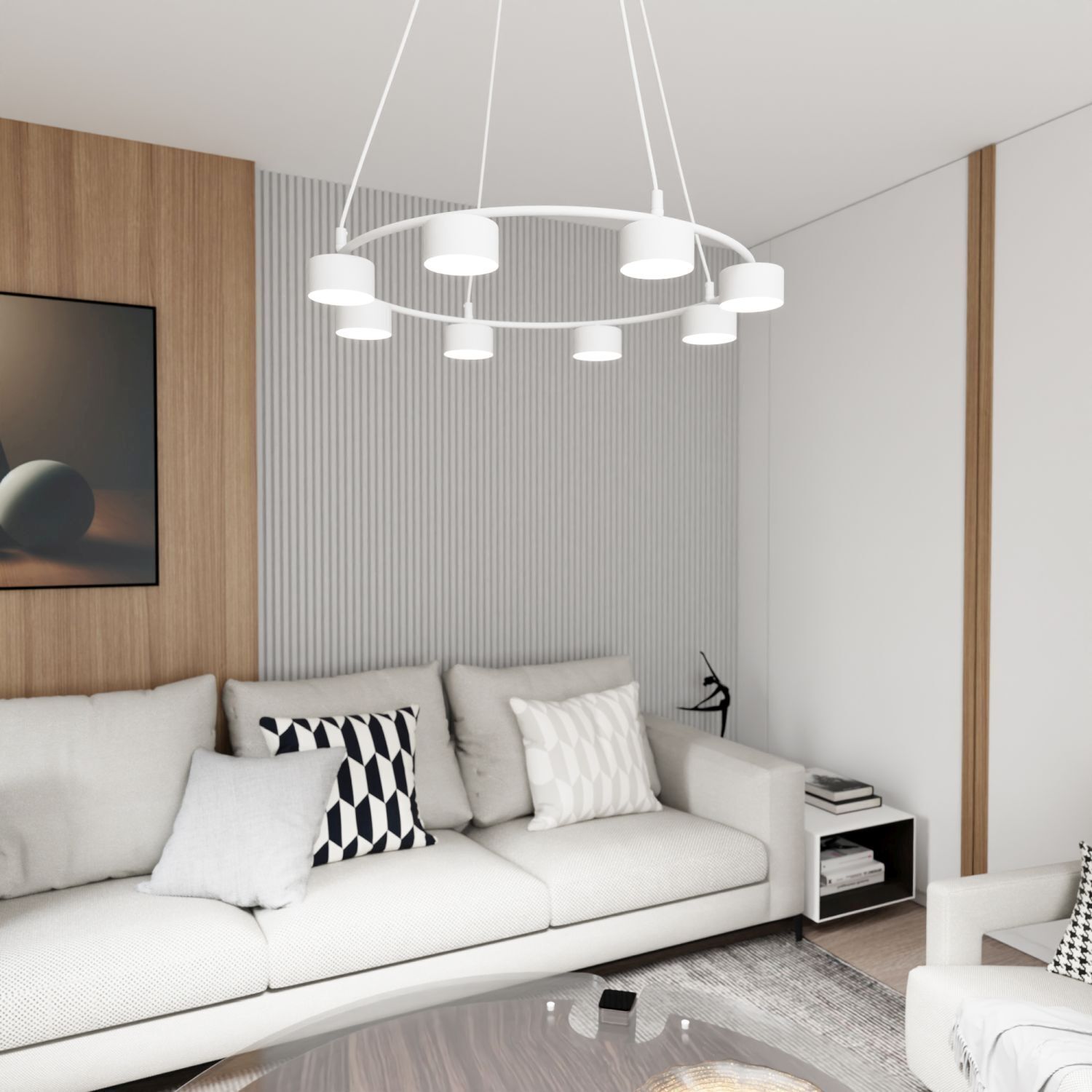 Wohnzimmer, Dekoration Ihres Zuhauses, Innenarchitektur, Couch, Lampe