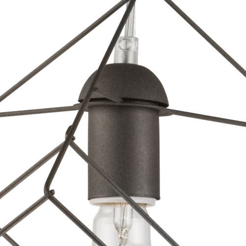 Suspension angulaire AGATRIA Anthracite Lampe design