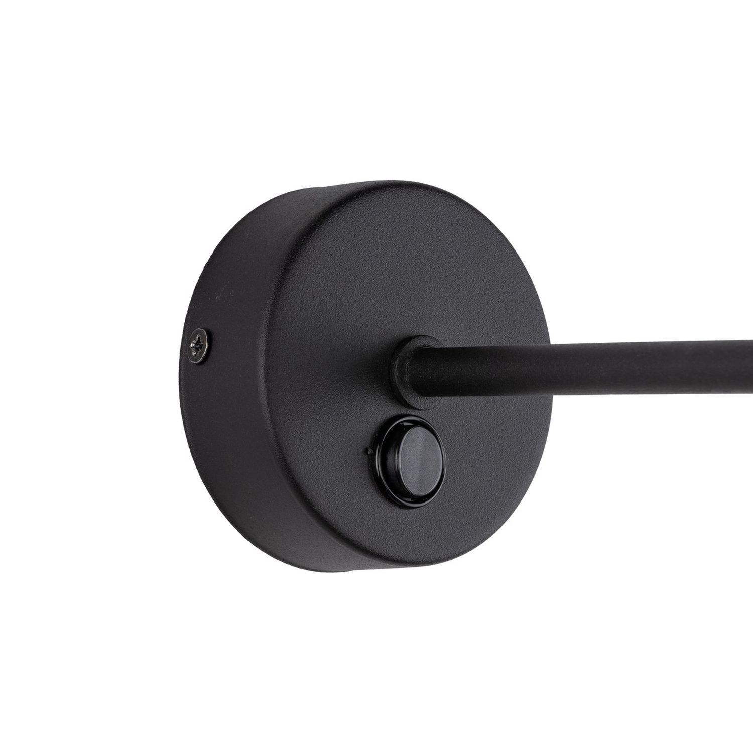 Wandlampe E27 Metall Jute H: 35 cm in Schwarz Braun MINA