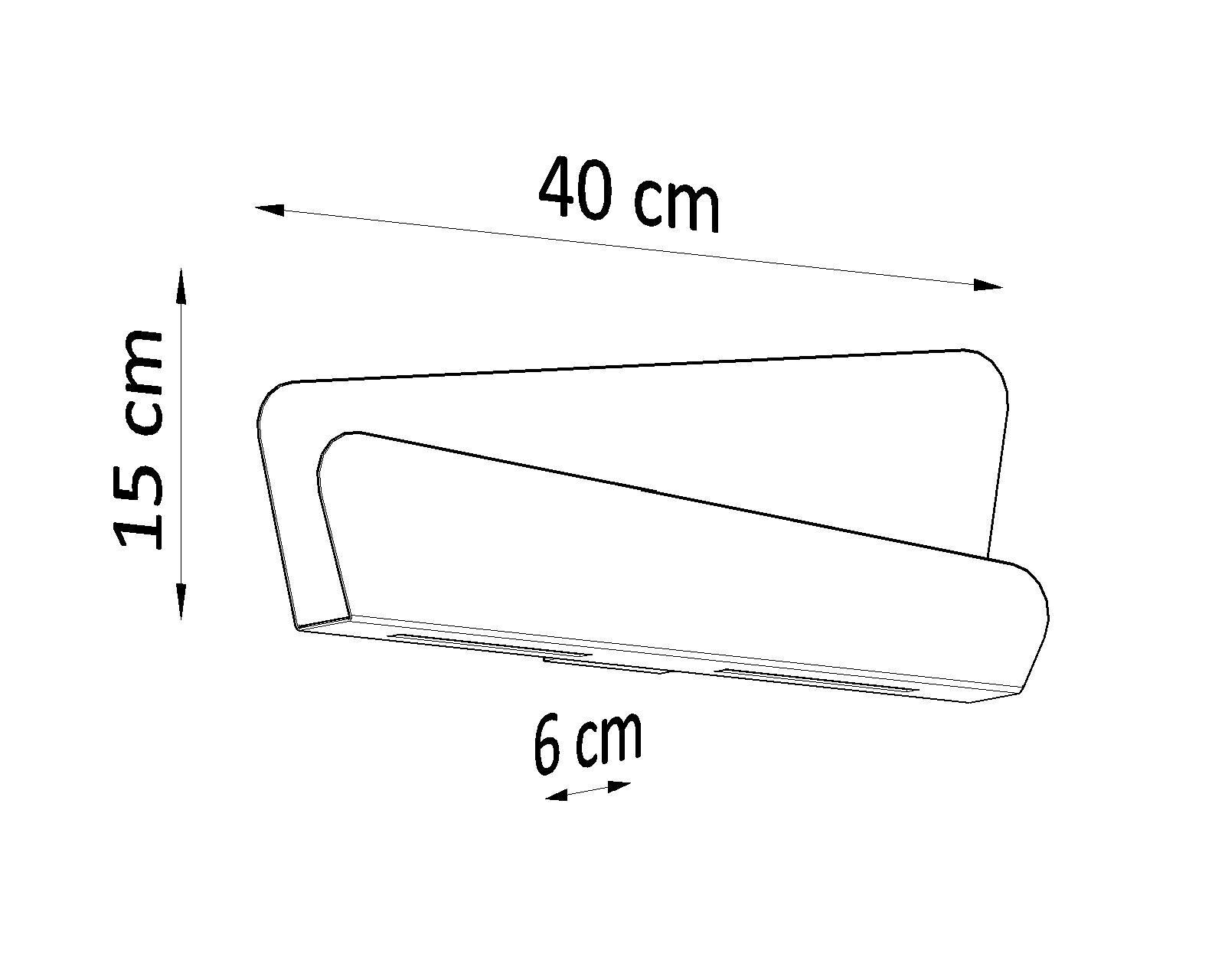 Applique murale Blanc Métal 40 cm Moderne indirect DALIM