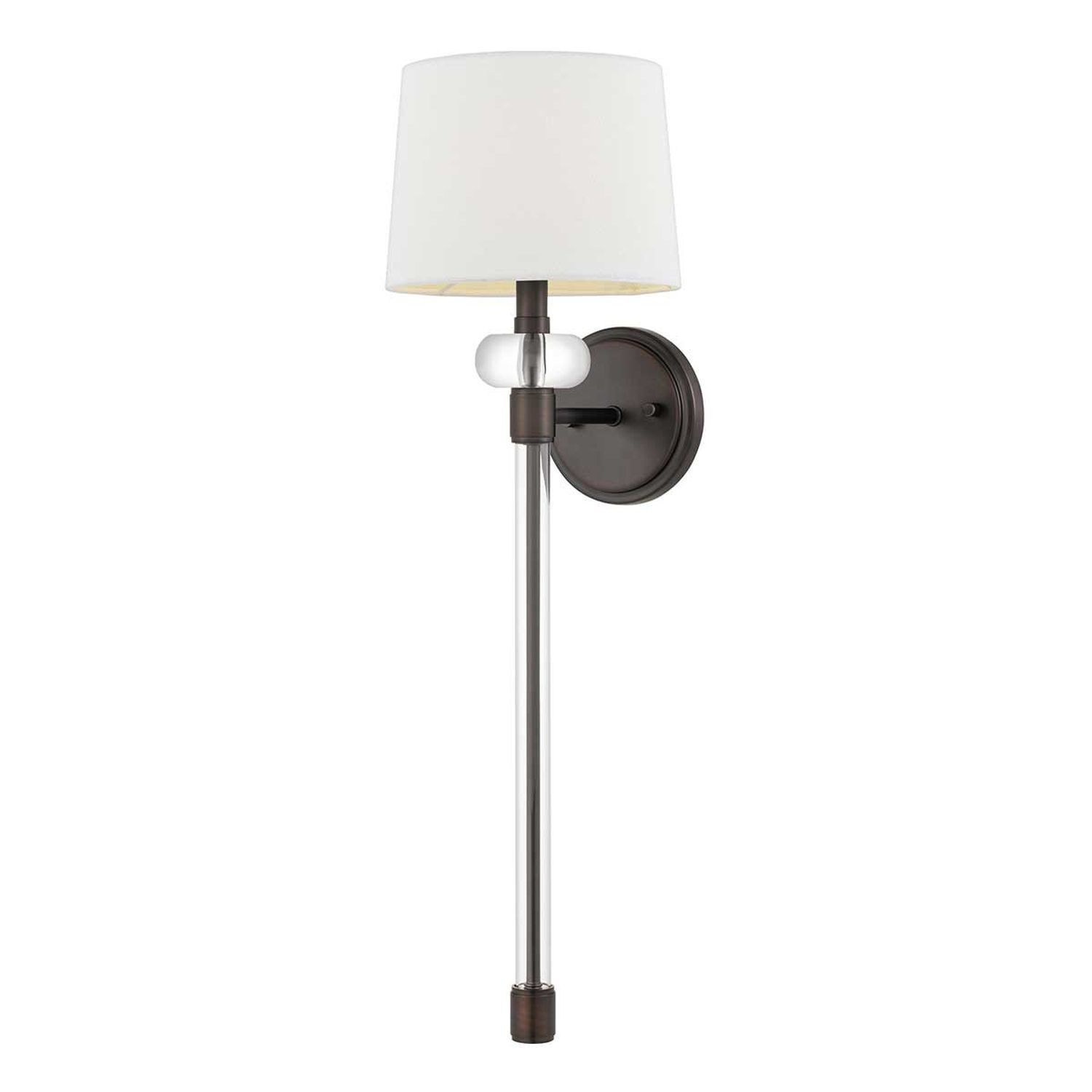 Applique Tissu Métal 67,6 cm de haut Moderne Bronze Antique Blanc