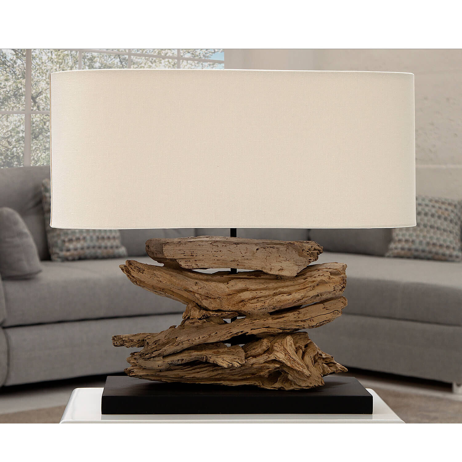 Holz, Lampe, Tischlampe, Treibholz