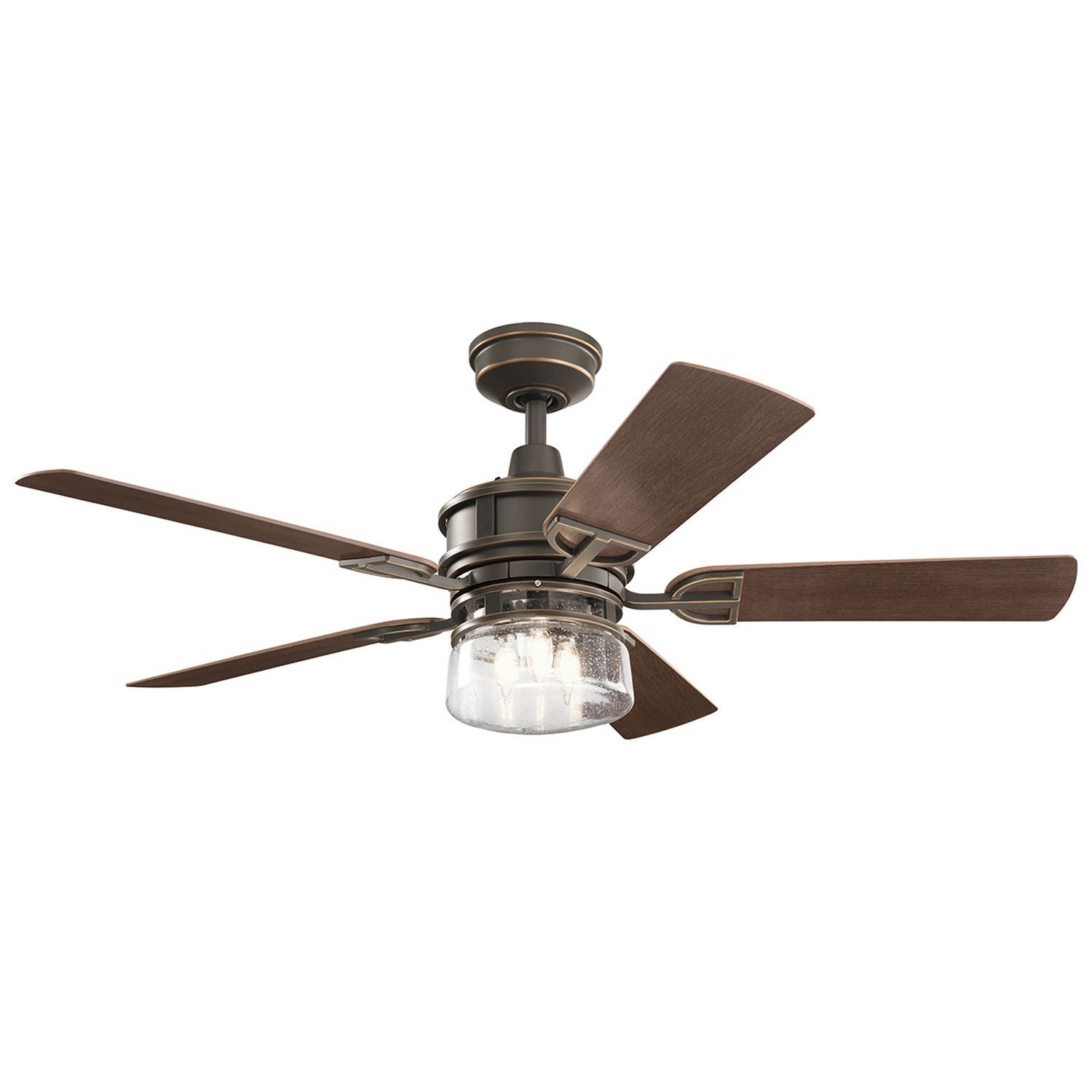 Ventilateur de plafond avec éclairage Ø132cm Télécommande