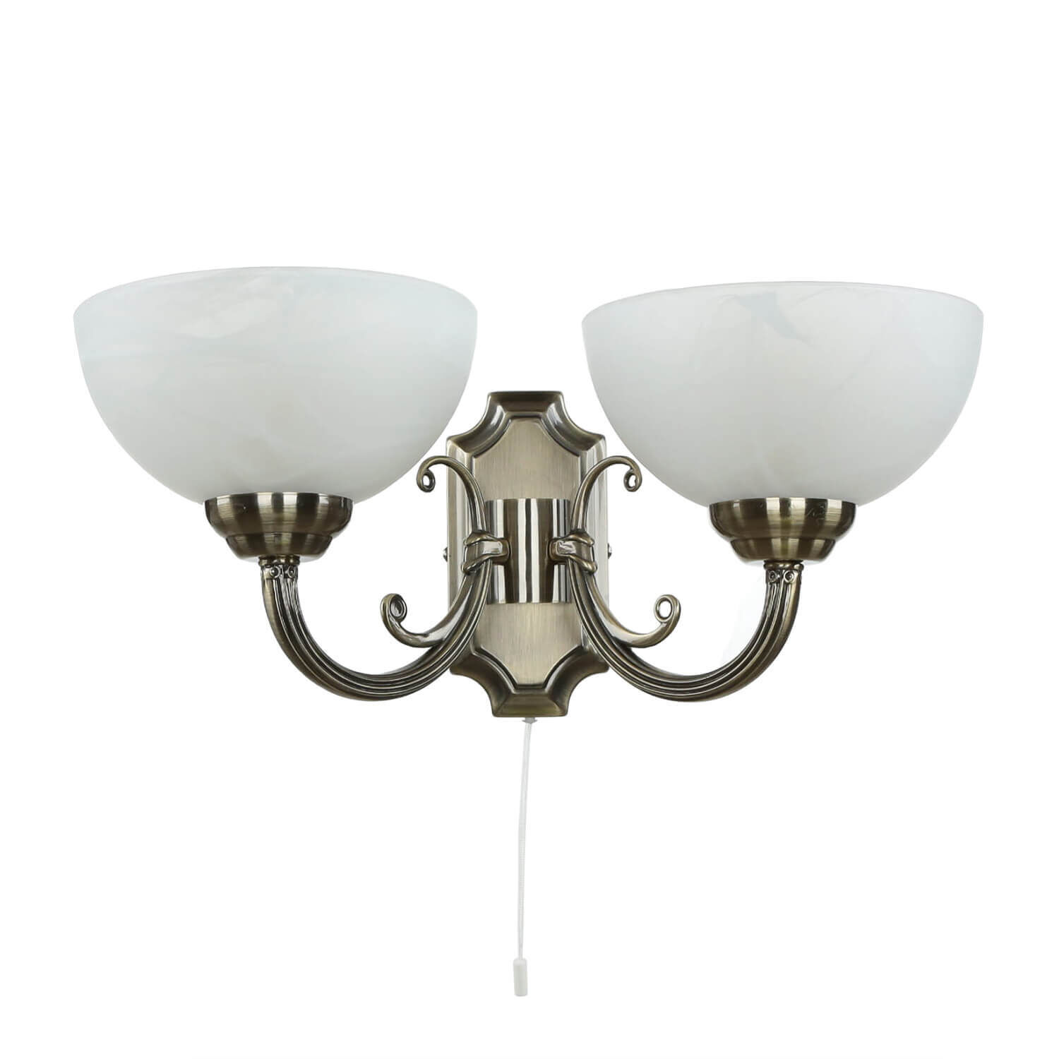 Applique murale décorée Verre Abat-jour en bronze ANNABELLA Leuchte, Lampe