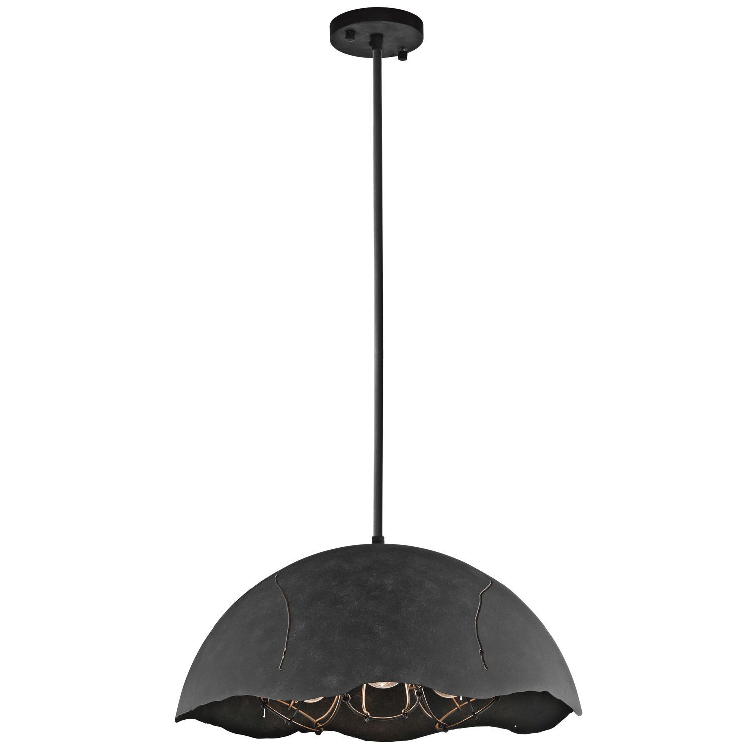 Plafonnier métal design industriel Ø49,5cm OLATILA