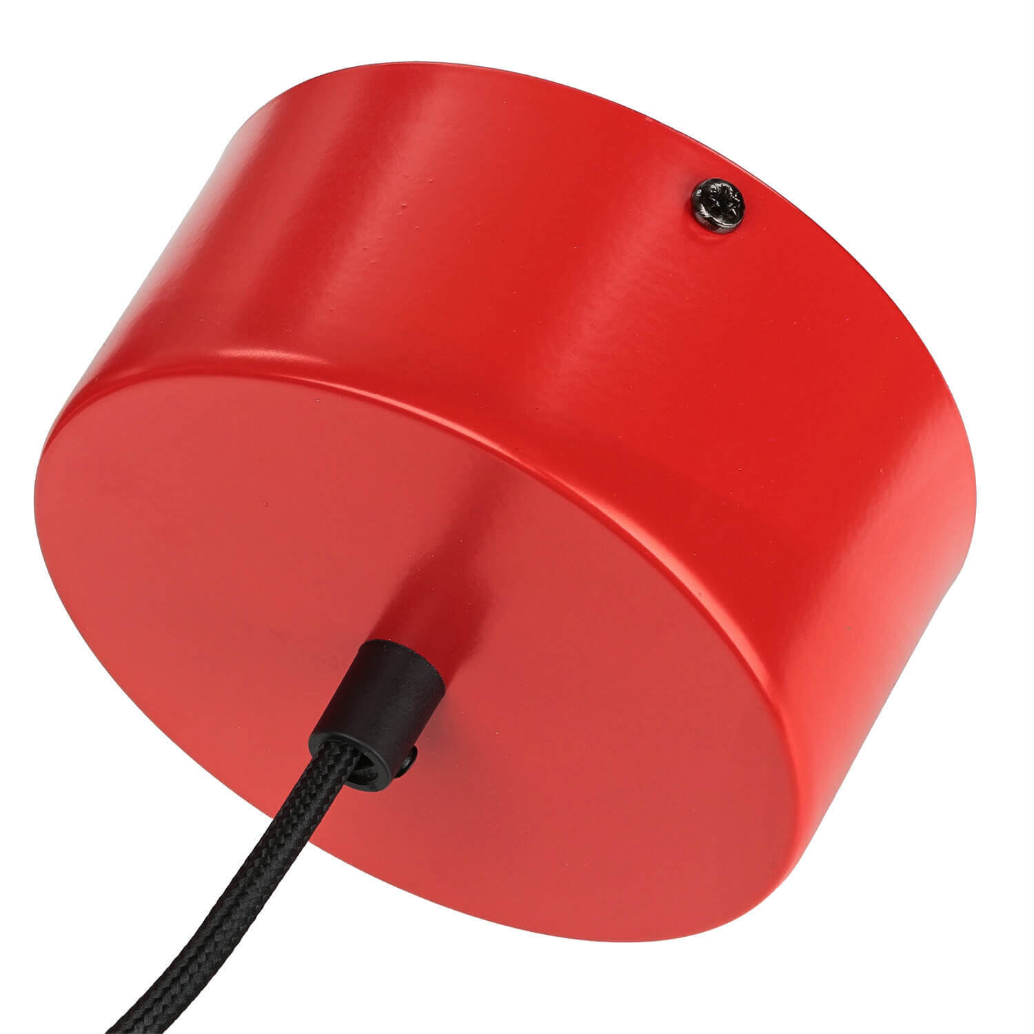 Lampe à suspendre Rouge Métal Vintage Mid Century Design